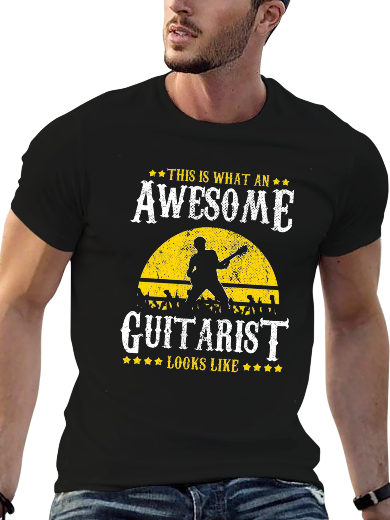 Awesome Guitarist Graphic T-Shirt - Music Lover Tee - 6