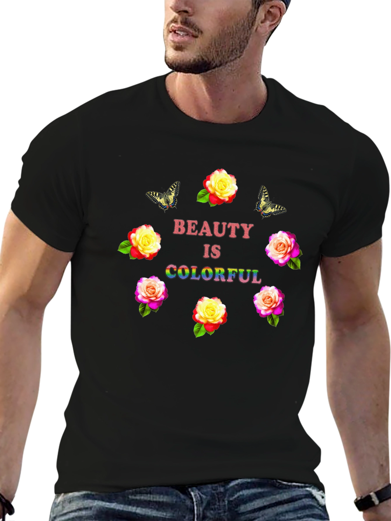 Black Beauty Is Colorful Graphic Tee view 6