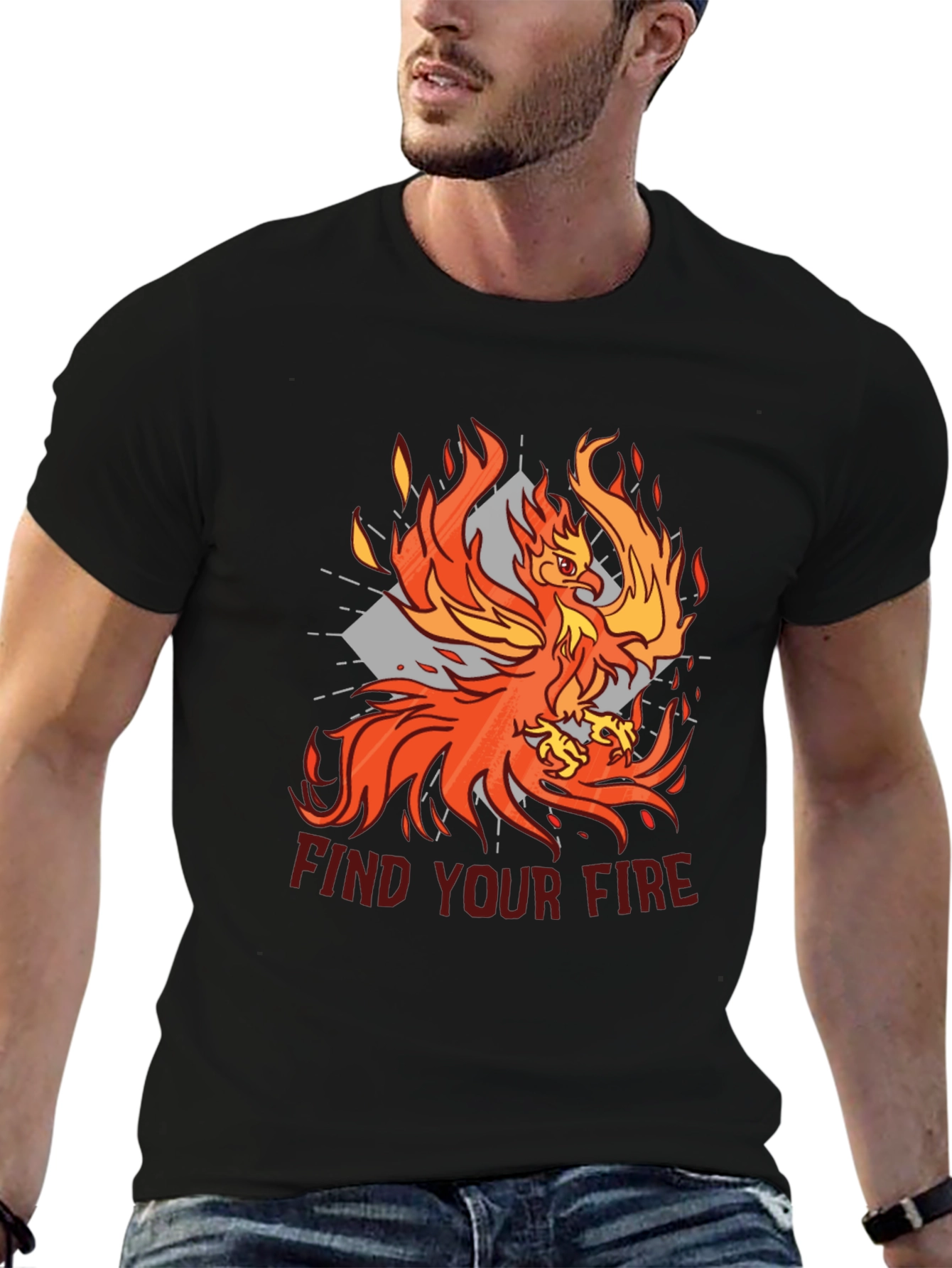 Black Phoenix Find Your Fire Graphic T-Shirt view 6