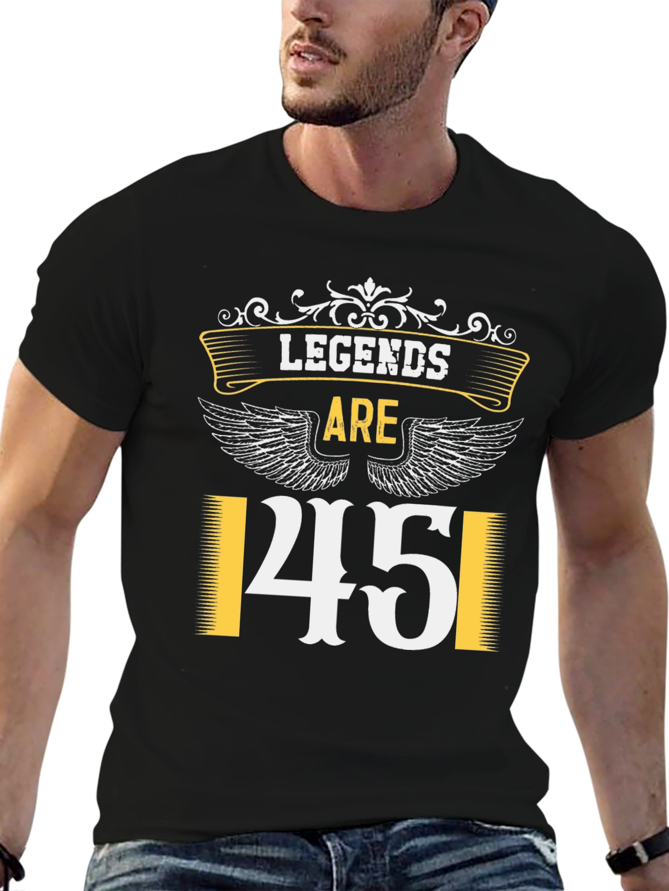 Black Legends Are 45 T-Shirt view 6