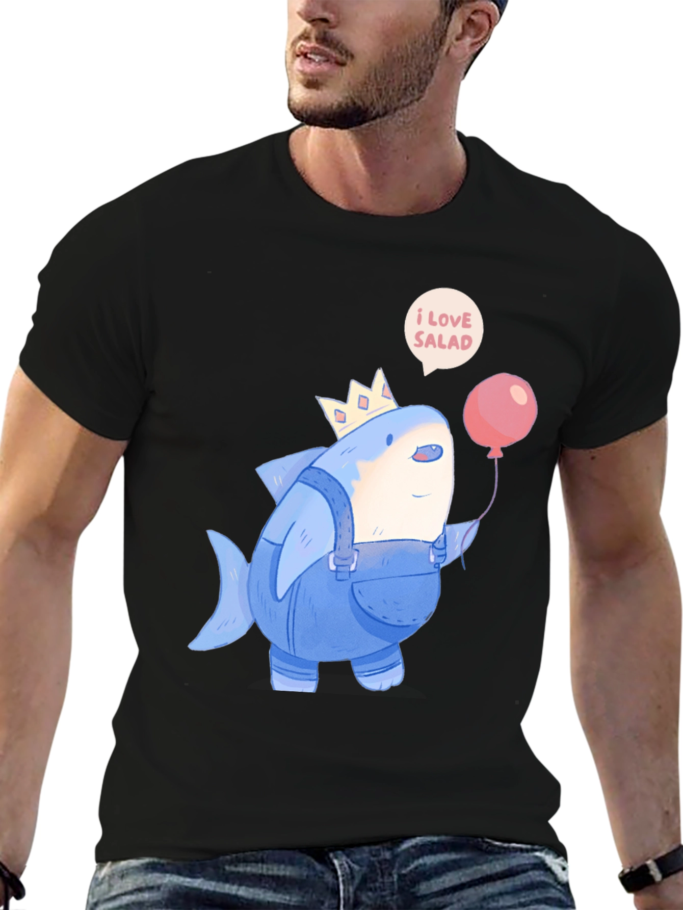 I Love Salad Shark T-Shirt - 6