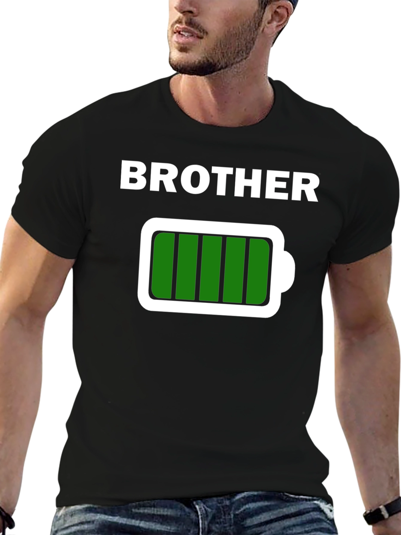 Black Brother Full Battery T-Shirt - Black view 6