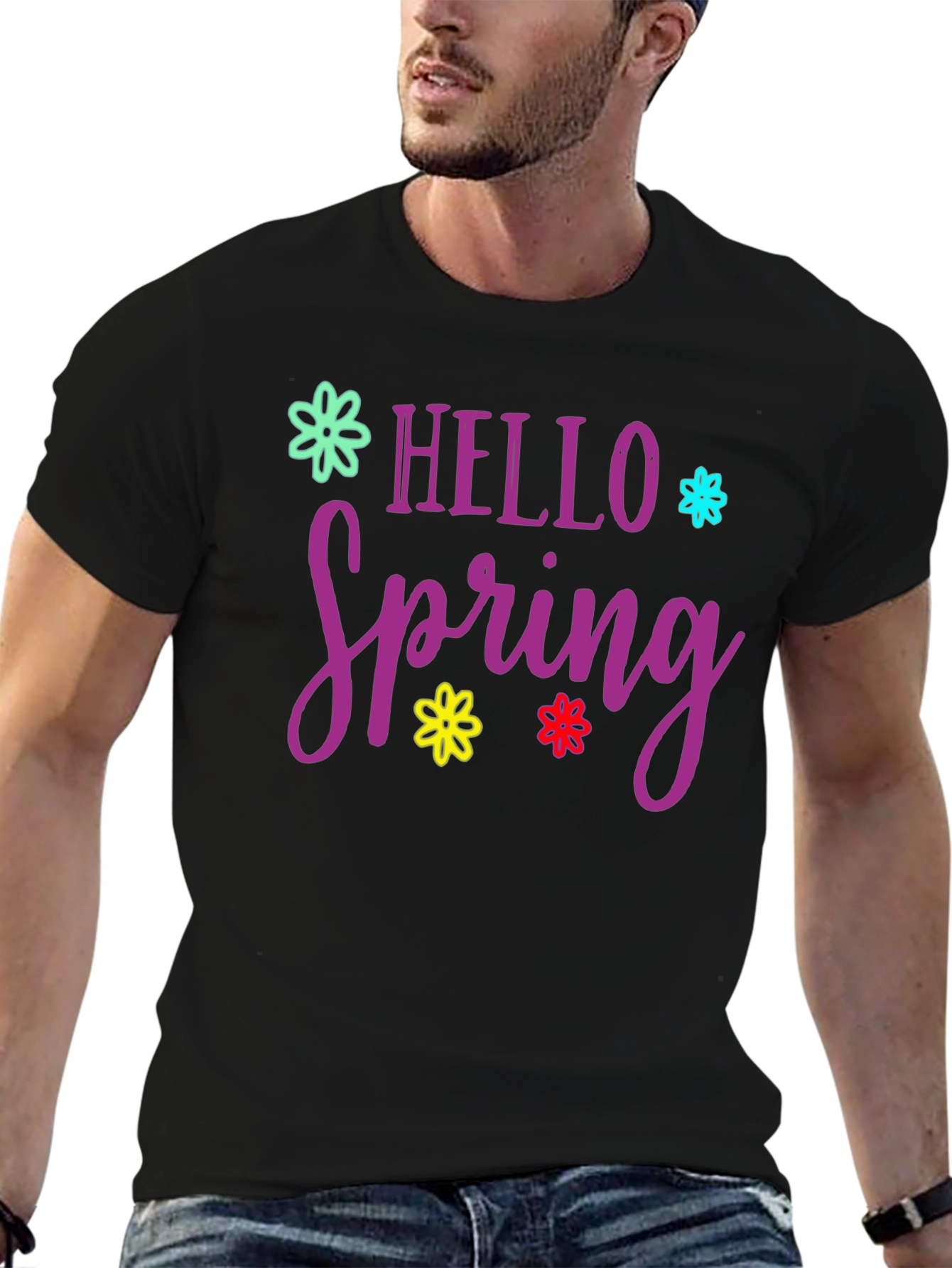 Hello Spring Graphic T-Shirt - 6