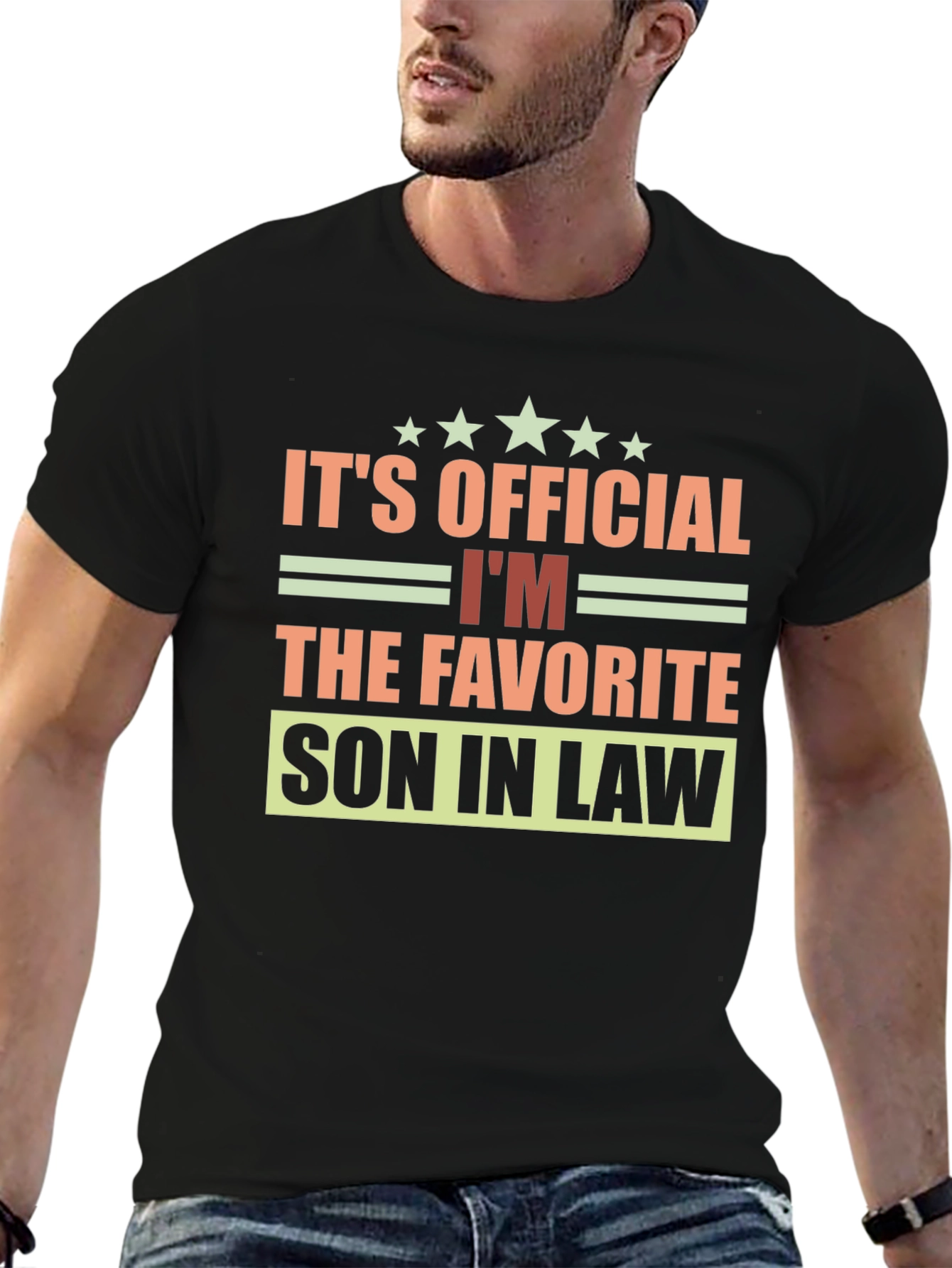 Black Favorite Son-in-Law T-Shirt view 6
