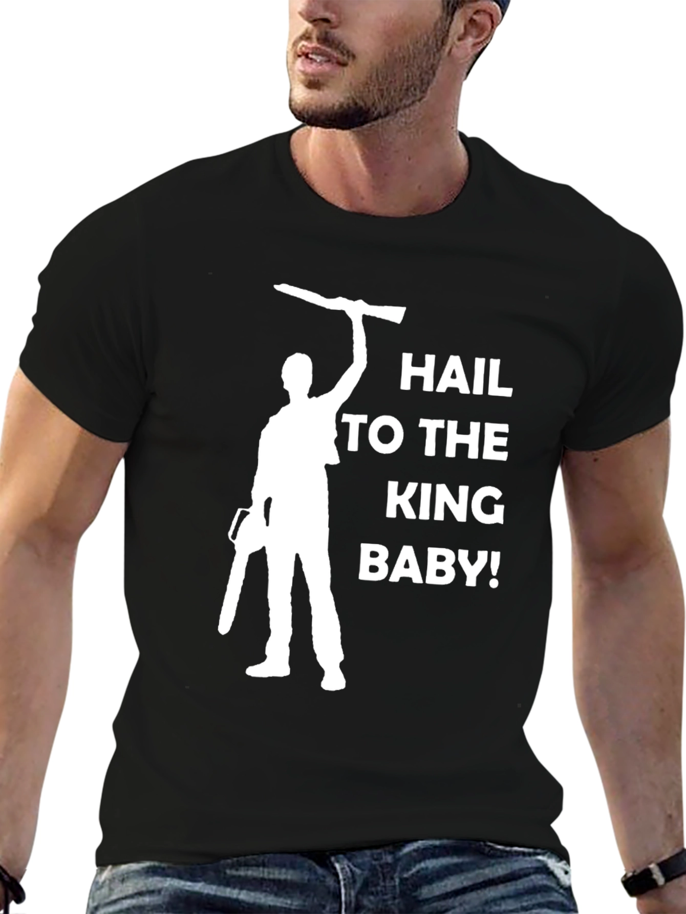 Black Hail to the King Baby T-Shirt view 6