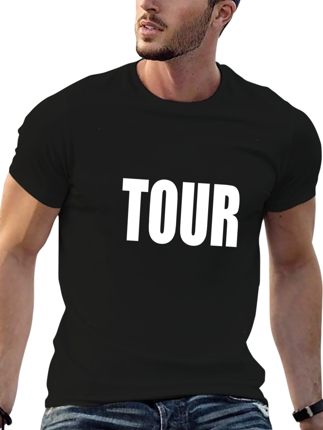 Black Men's Black Tour T-Shirt view 6
