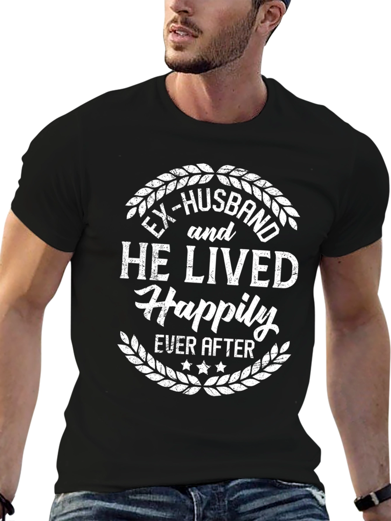 Black Ex-Husband Happily Ever After T-Shirt view 6