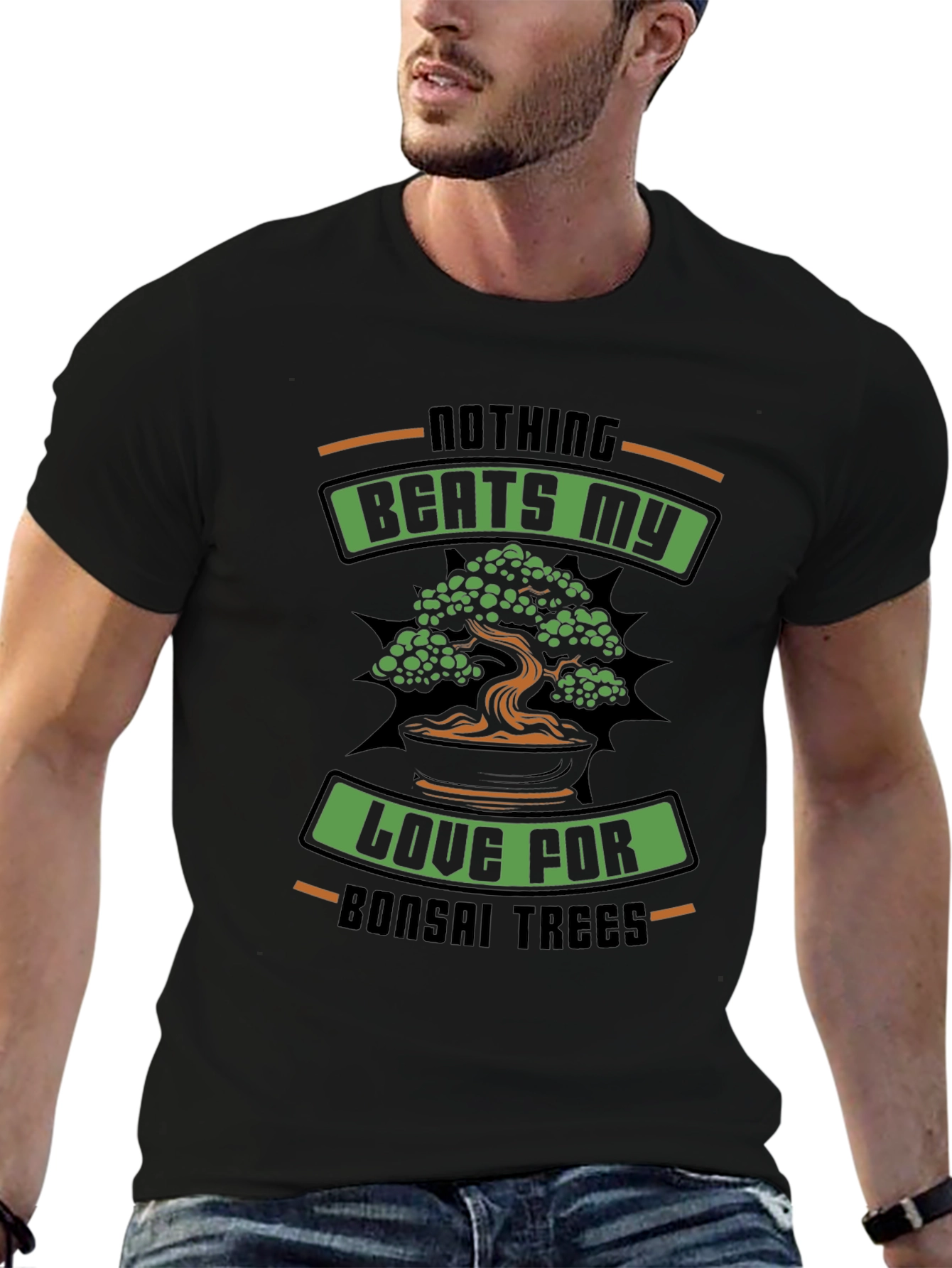 Black Bonsai Tree Lover Graphic Tee - Nature Inspired Design view 6