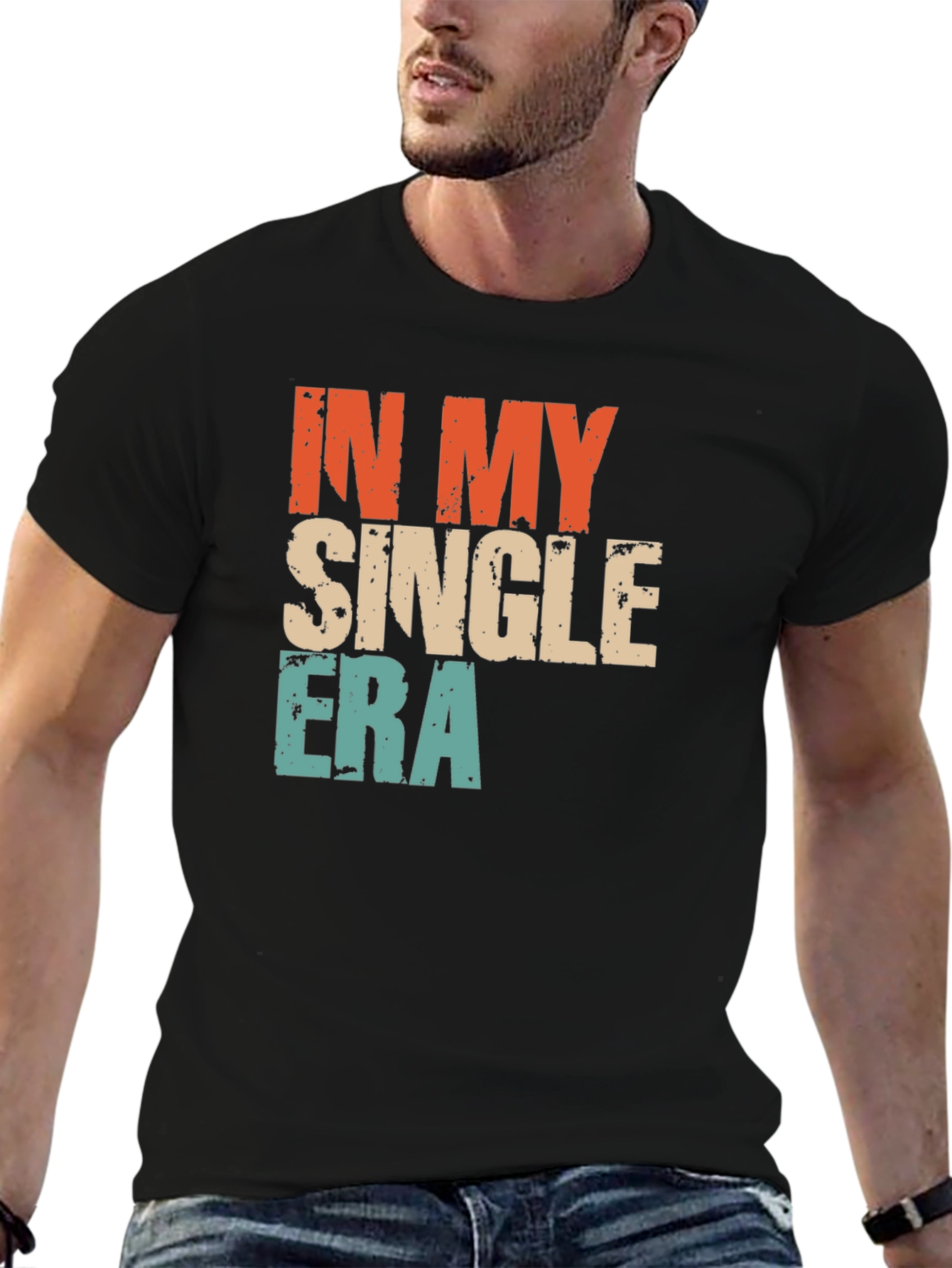 Black In My Single Era Graphic T-Shirt view 6