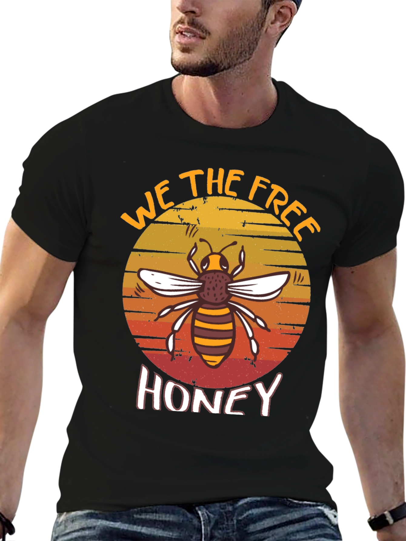 Black We the Free Honey Bee Graphic Tee view 6