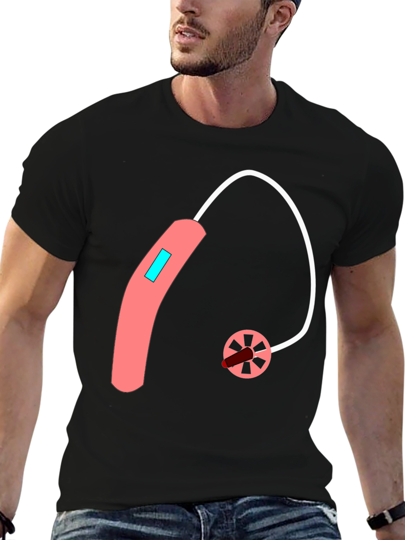 Hearing Aid Graphic Tee - Unique Design - 6