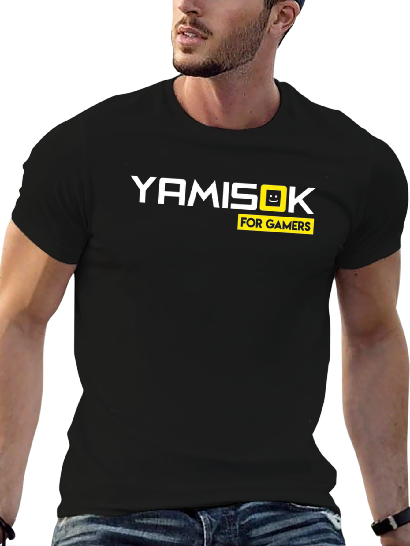 Black Yamisok For Gamers Black T-Shirt view 6
