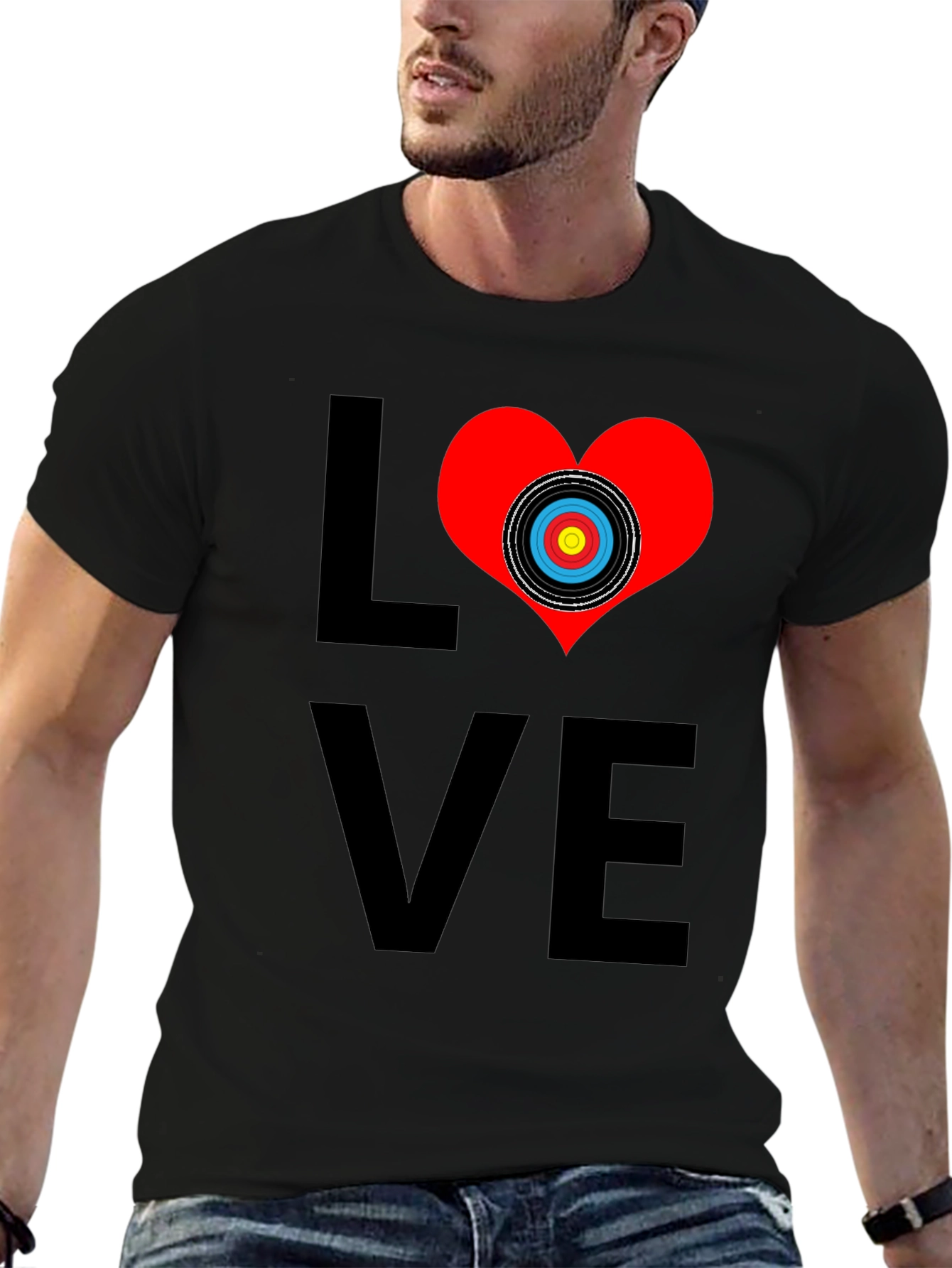 Black Archery Love T-Shirt view 6