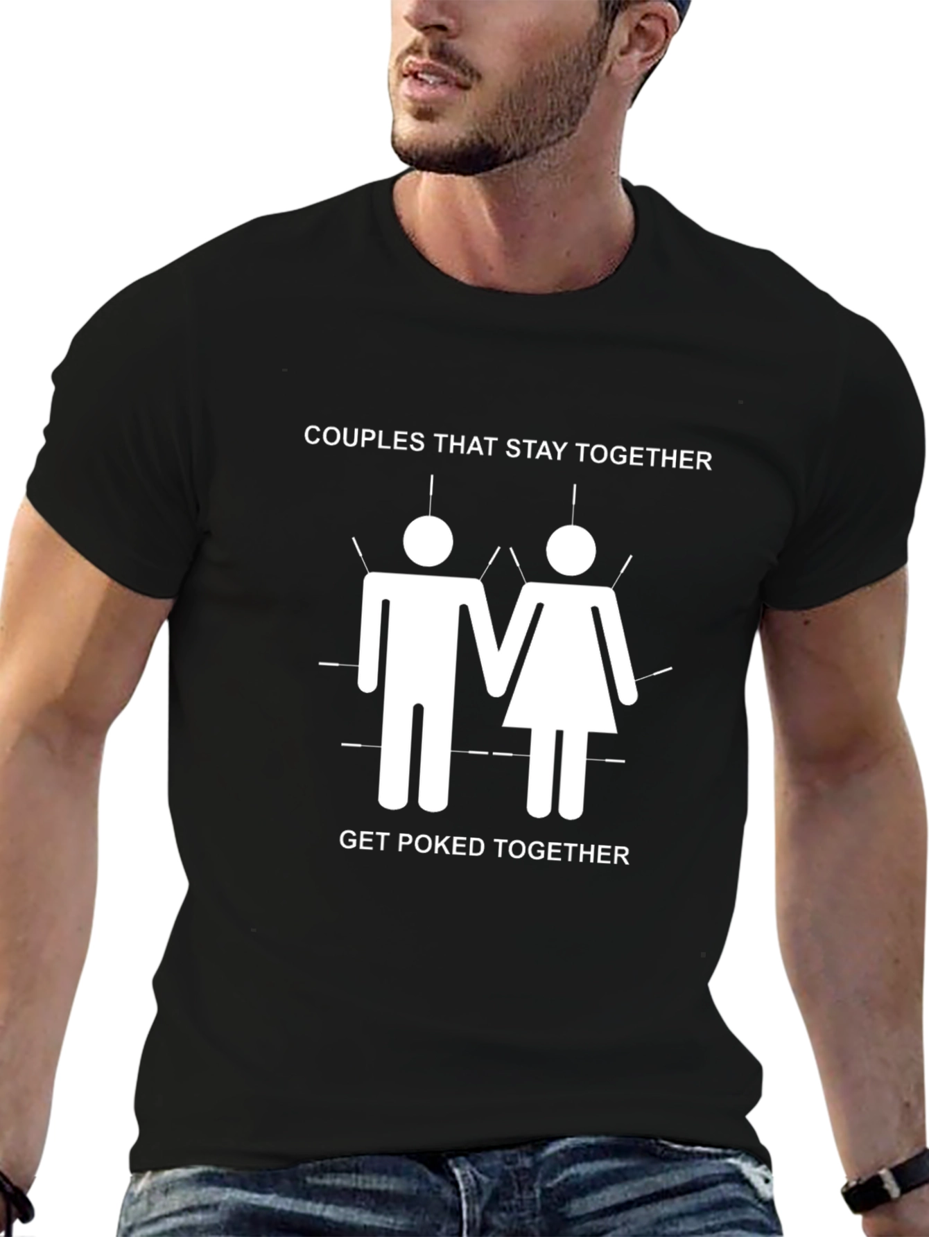 Black Couples That Stay Together Graphic T-Shirt view 6