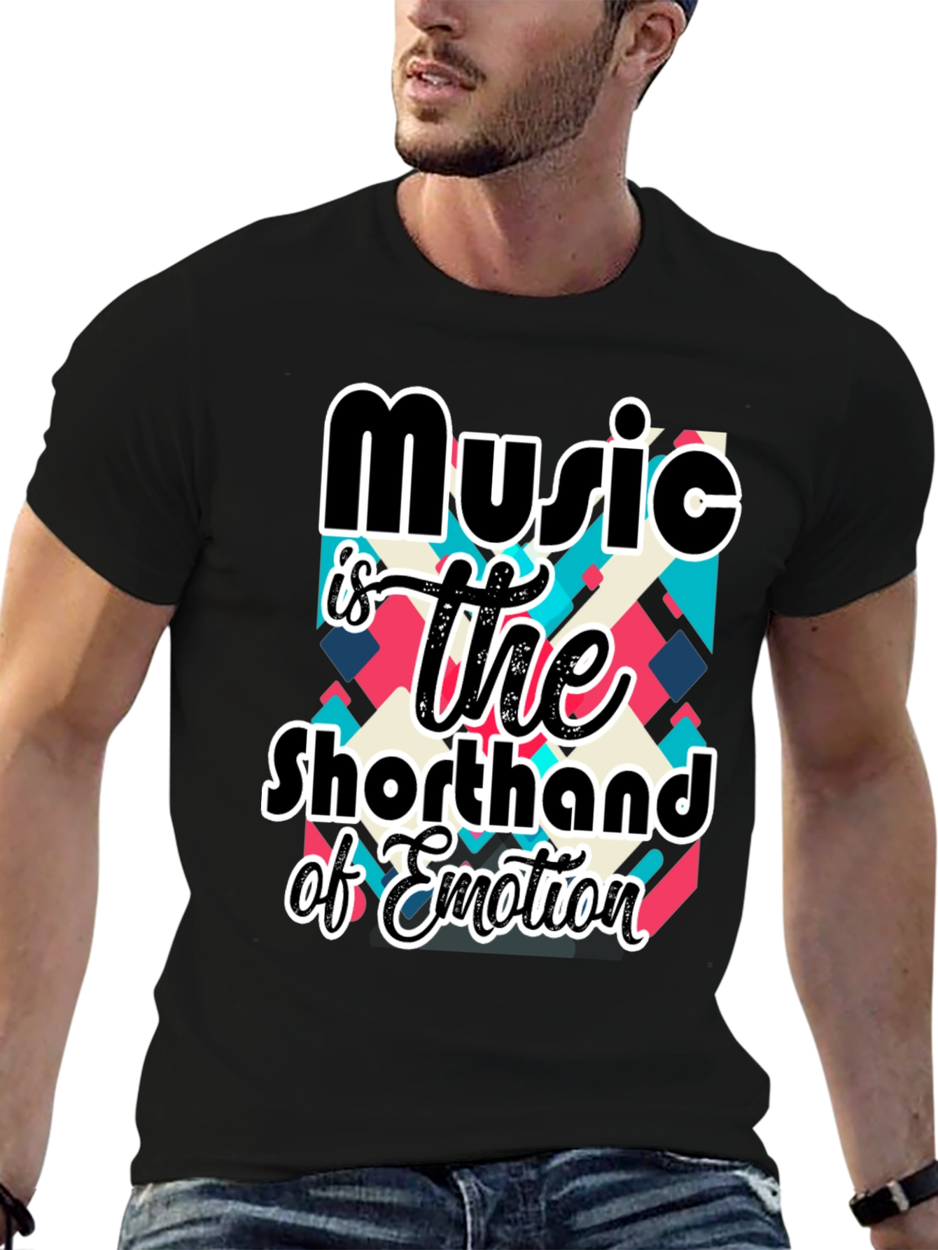 Black Music is Emotion Graphic T-Shirt view 6