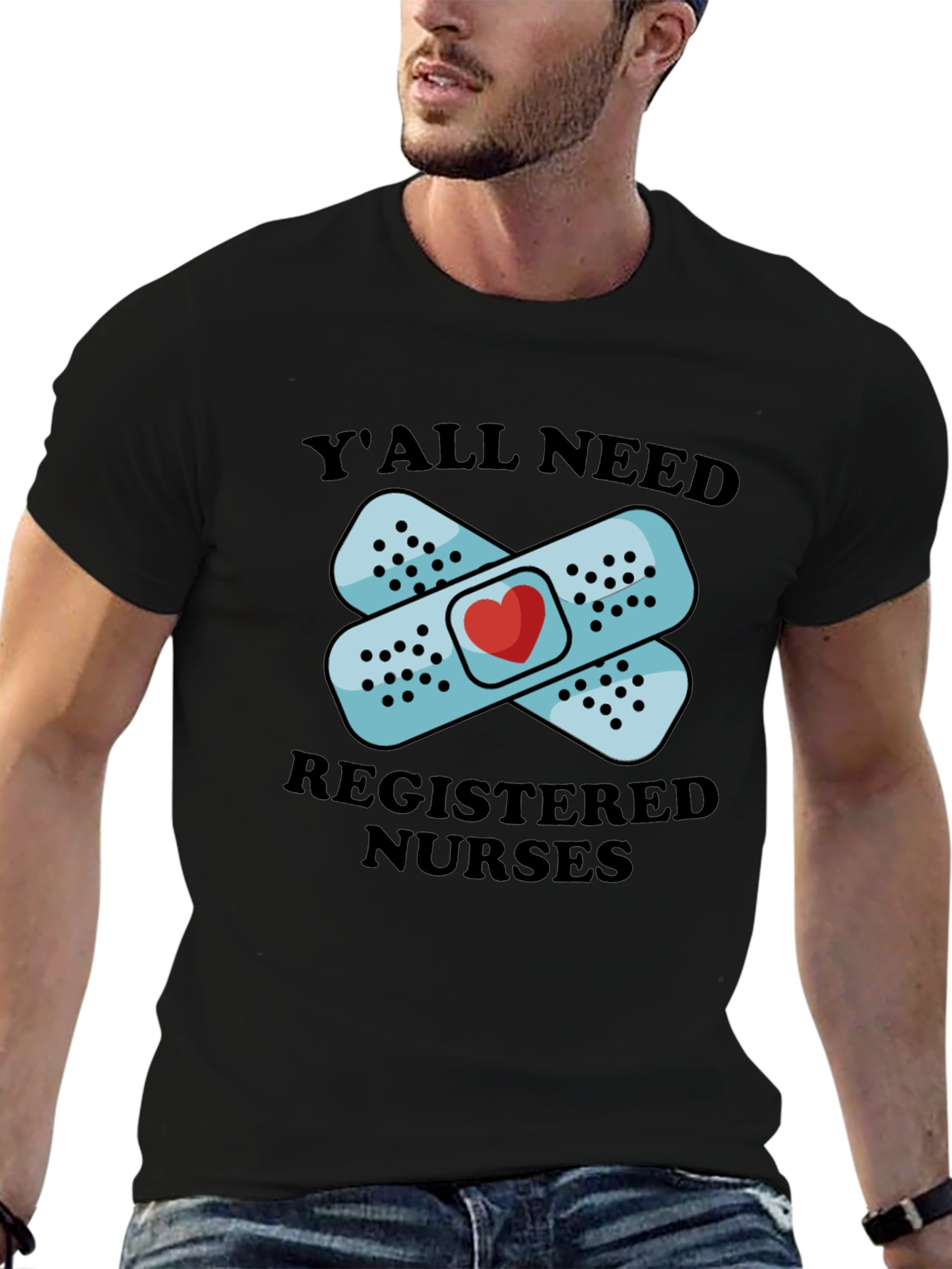 Black Y'all Need Registered Nurses Graphic T-Shirt view 6