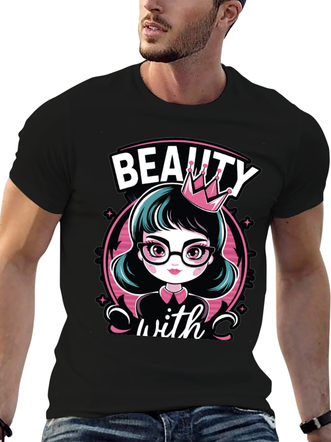 Beauty With Crown T-Shirt - 6