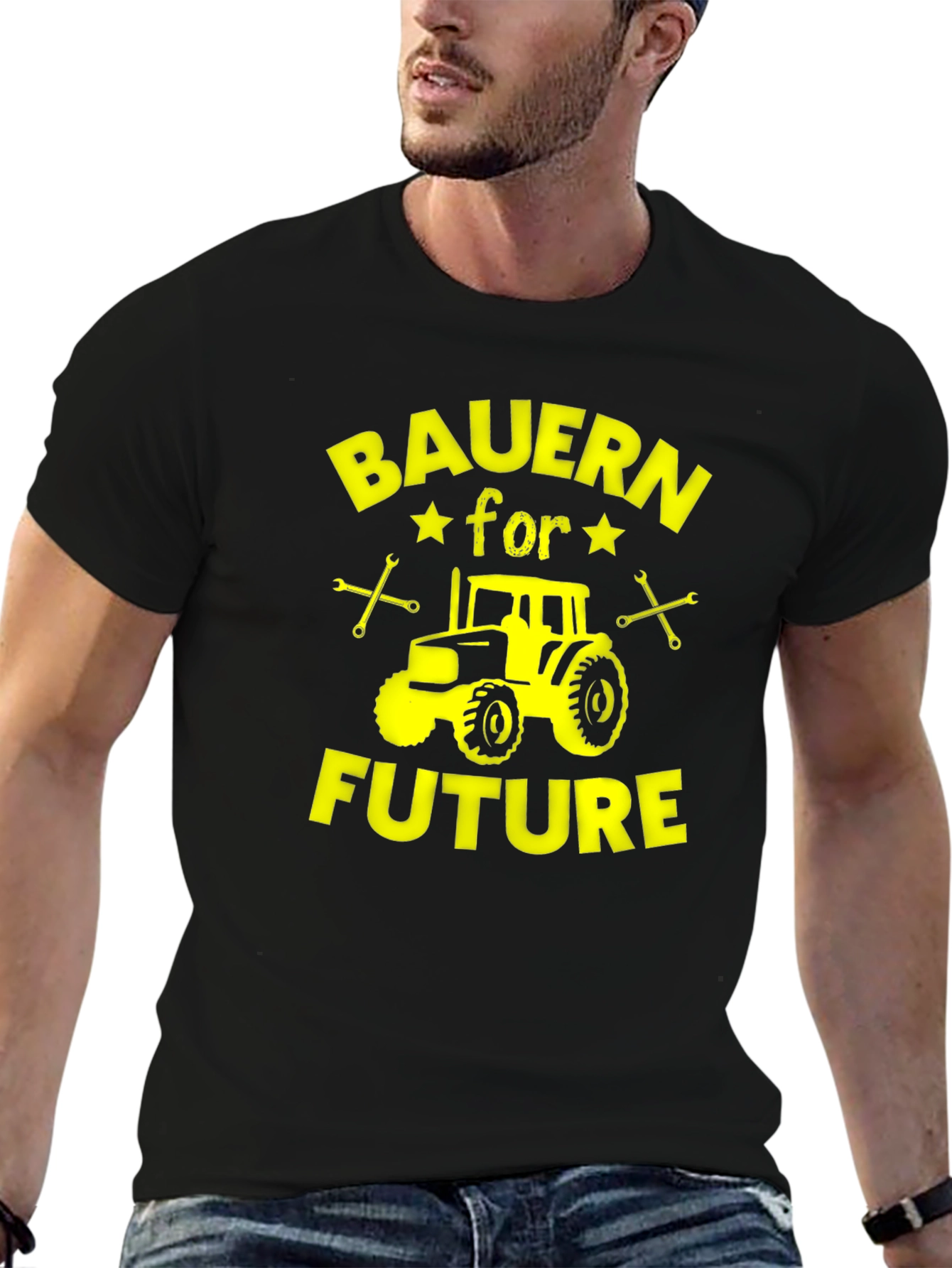 Bauern for Future Black Cotton Graphic Tee - 6