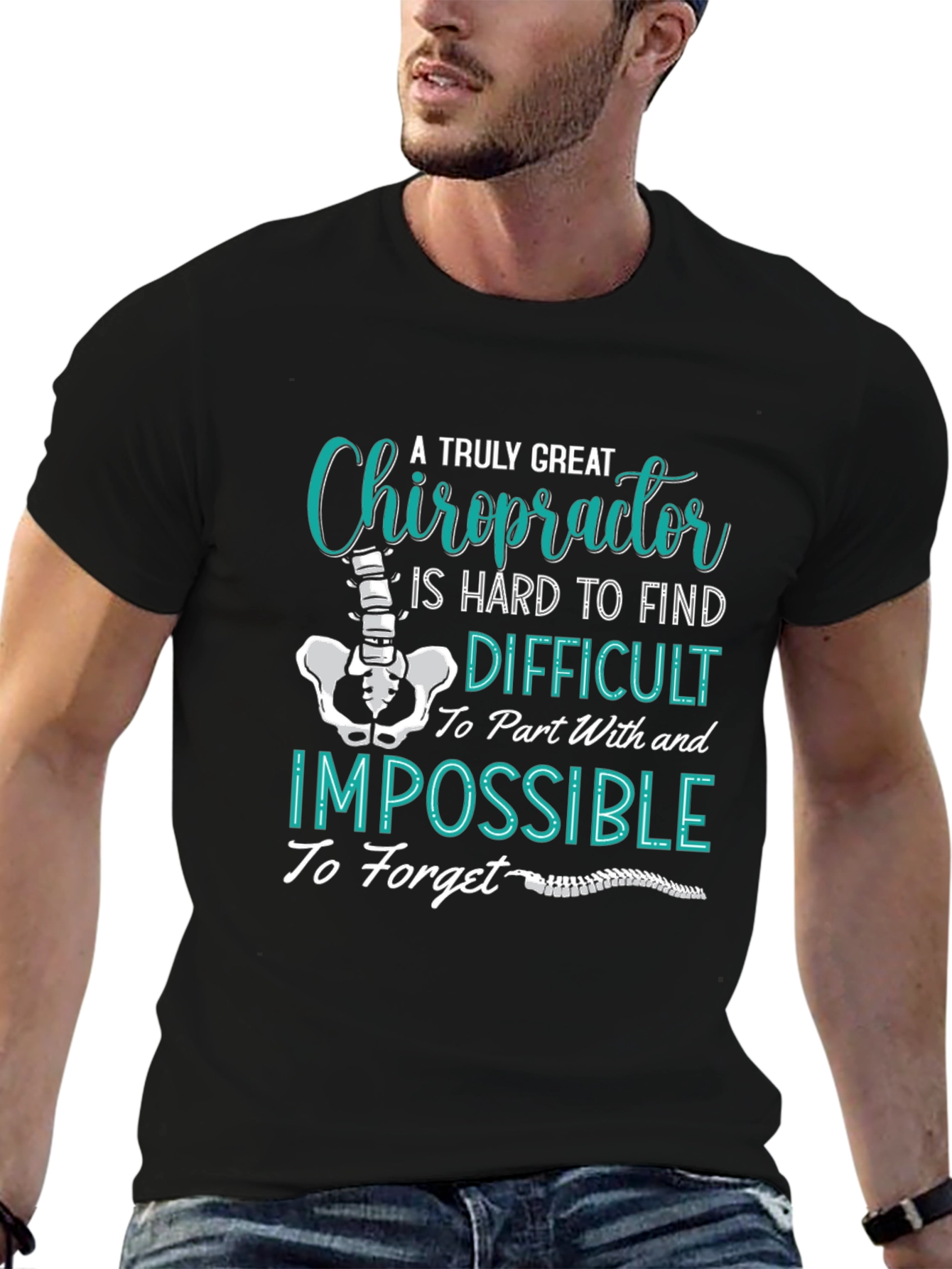 Black Chiropractor T-Shirt: A Truly Great Gift view 6