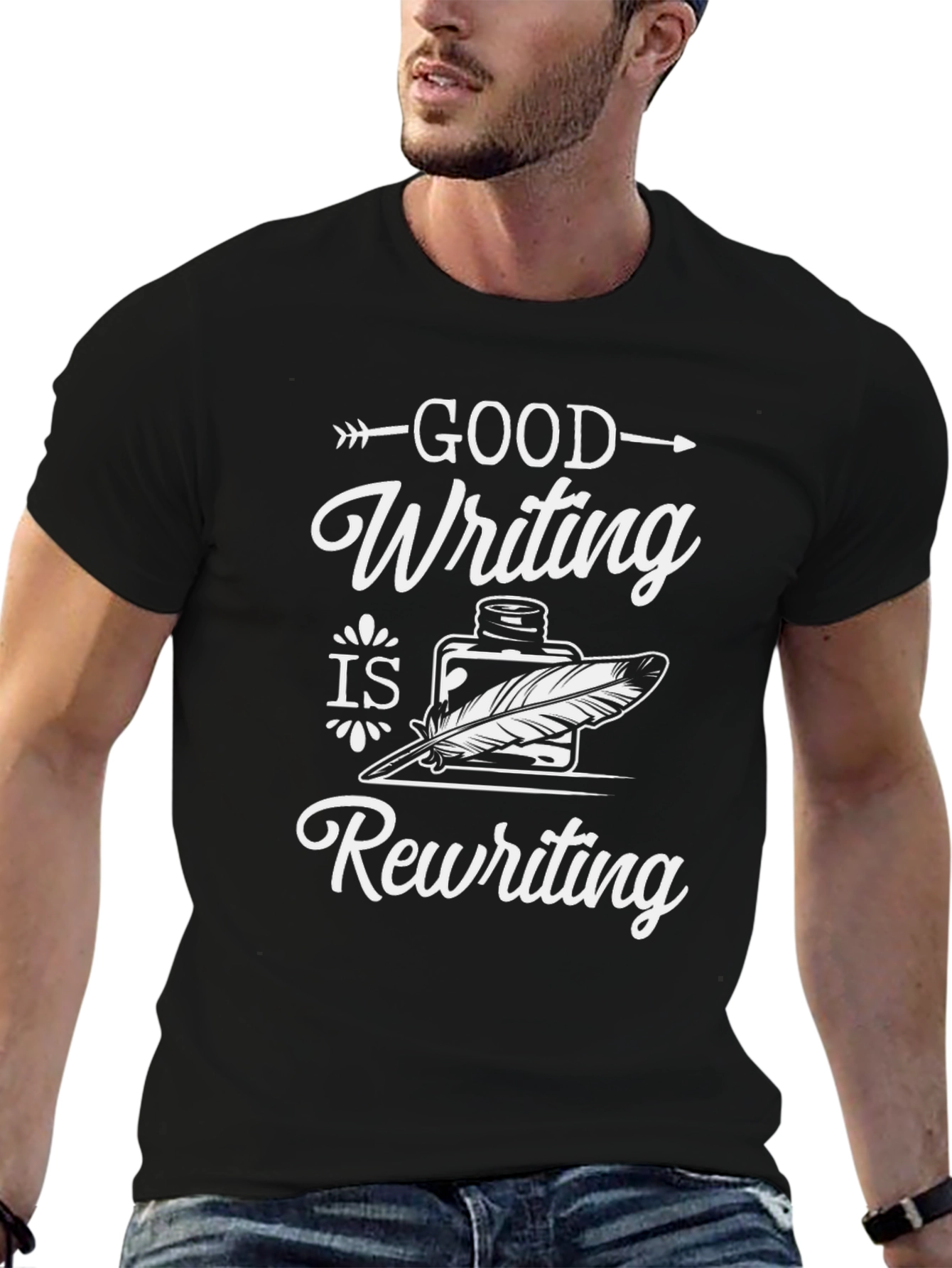 Good Writing is Rewriting Graphic Tee - 6