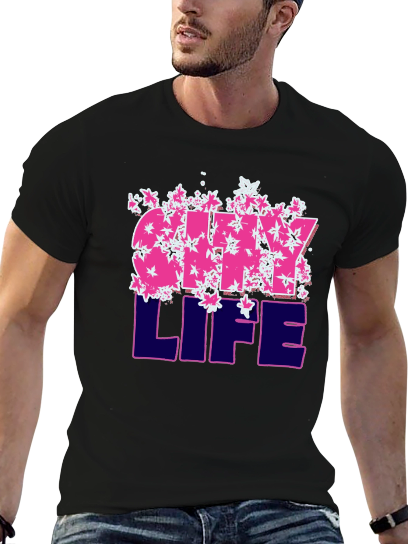 Black City Life Graphic T-Shirt - Urban Style view 6