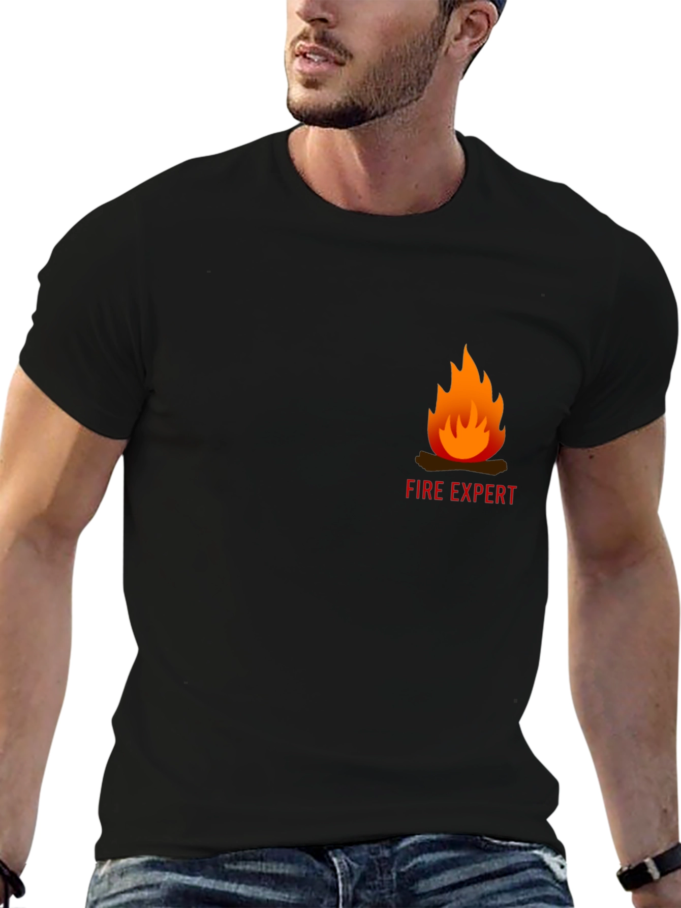 Black Fire Expert Black T-Shirt view 6