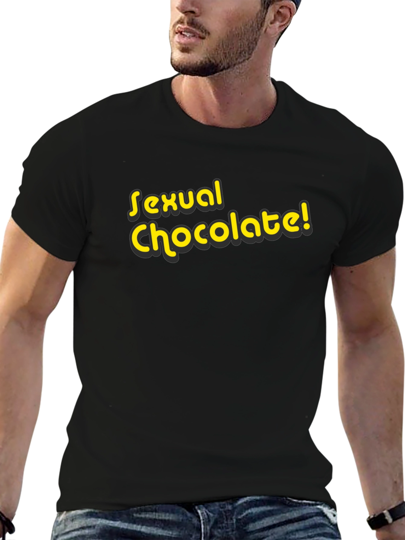 Black Sexual Chocolate Black Graphic T-Shirt view 6