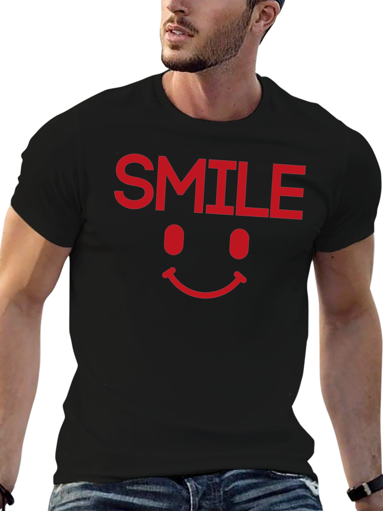 Black Smile Graphic Tee - Classic Comfort view 6