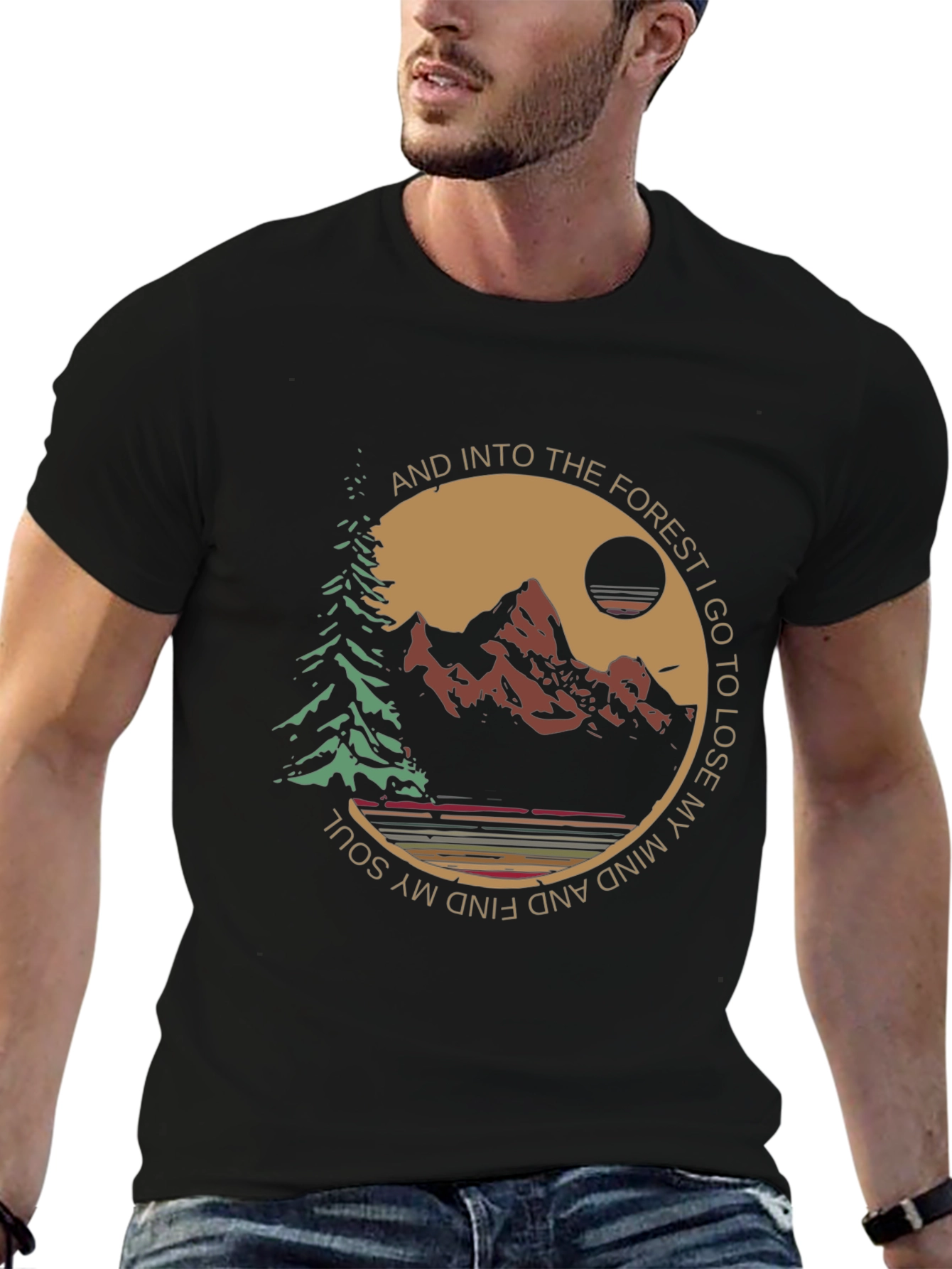 Black Forest Mind and Soul Graphic Tee - Relaxed Fit view 6