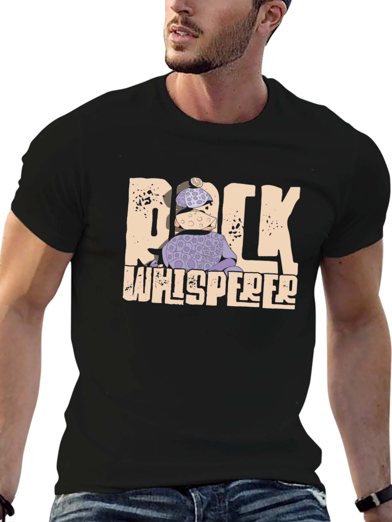 Black Rock Whisperer Graphic Tee - Unique Design view 6