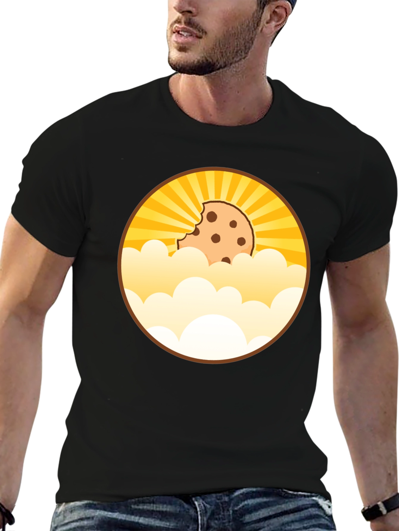 Black Cookie Cloud T-Shirt - Bite Out Of The Sky view 6