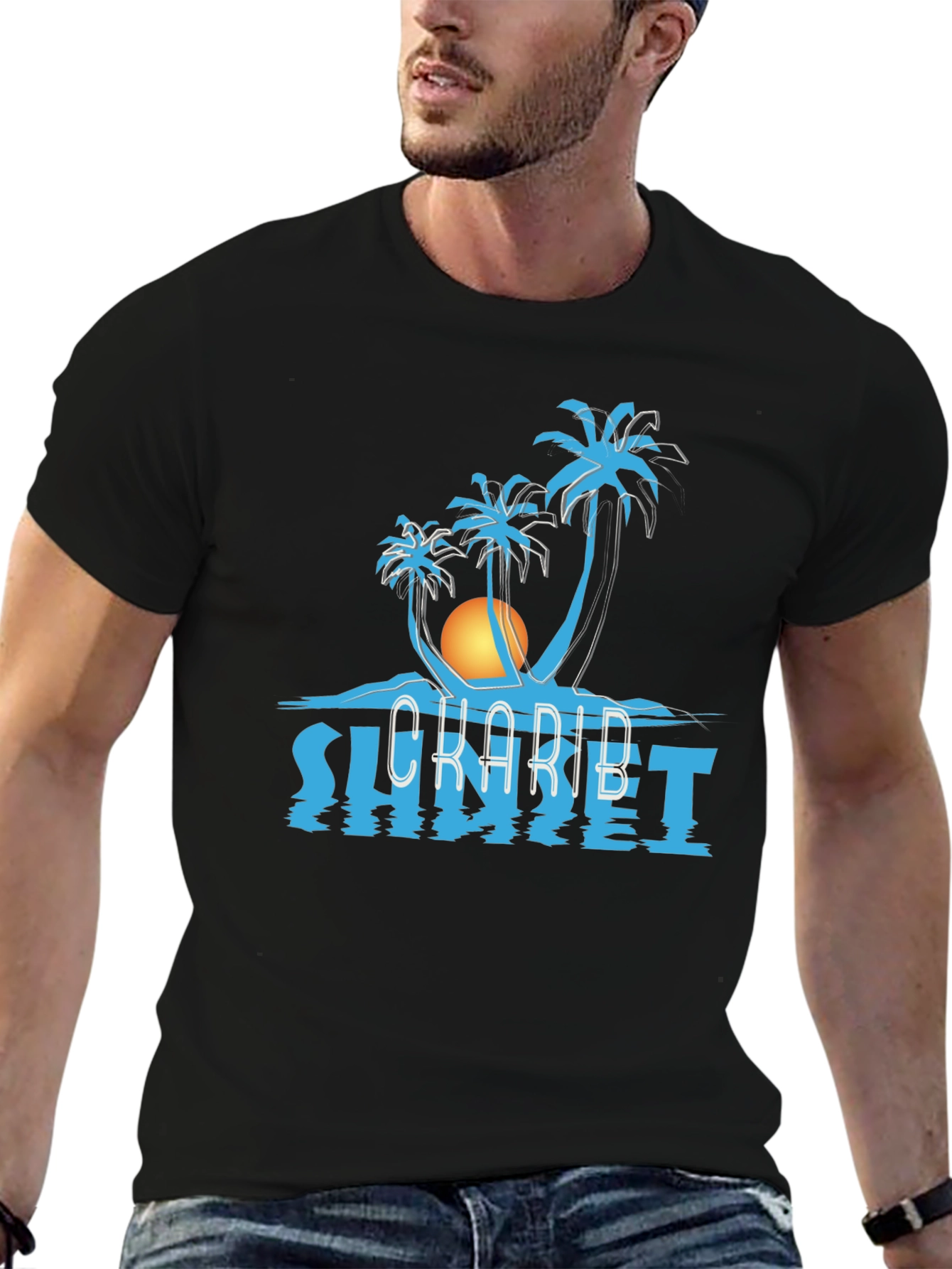 Caribbean Sunset Graphic T-Shirt - 6