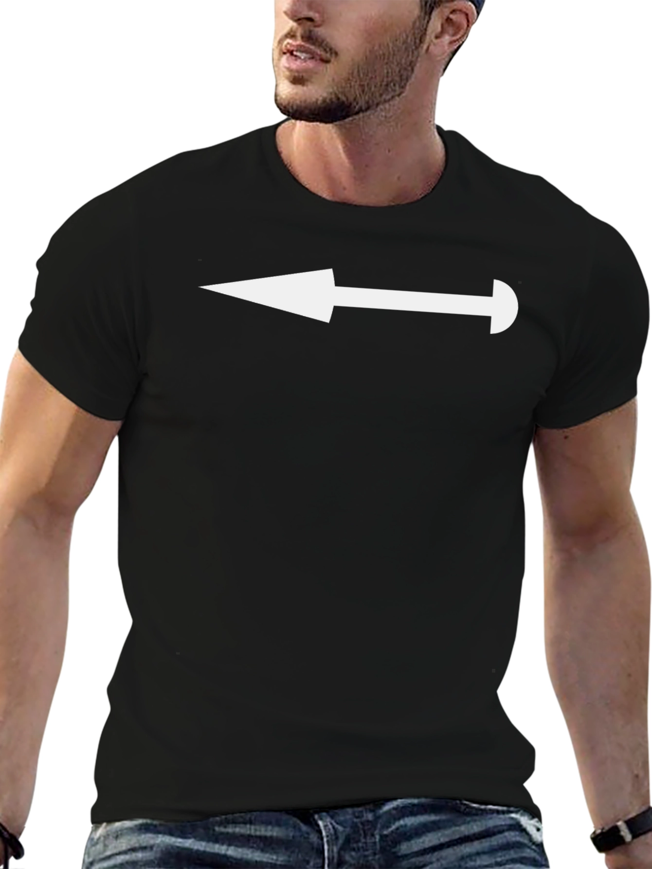 Black Arrow Graphic Tee - Left Direction view 6