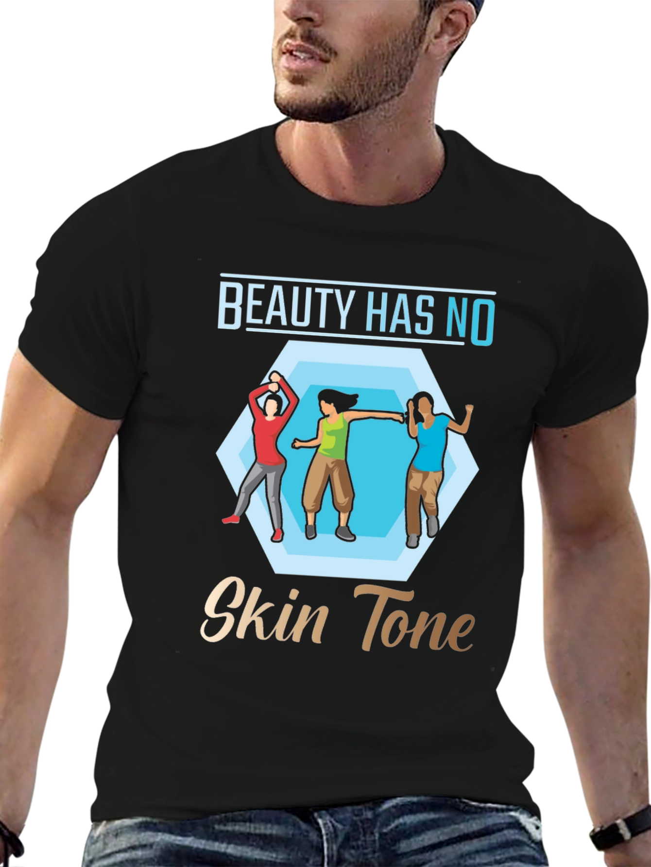 Black Beauty Has No Skin Tone Graphic T-Shirt view 6
