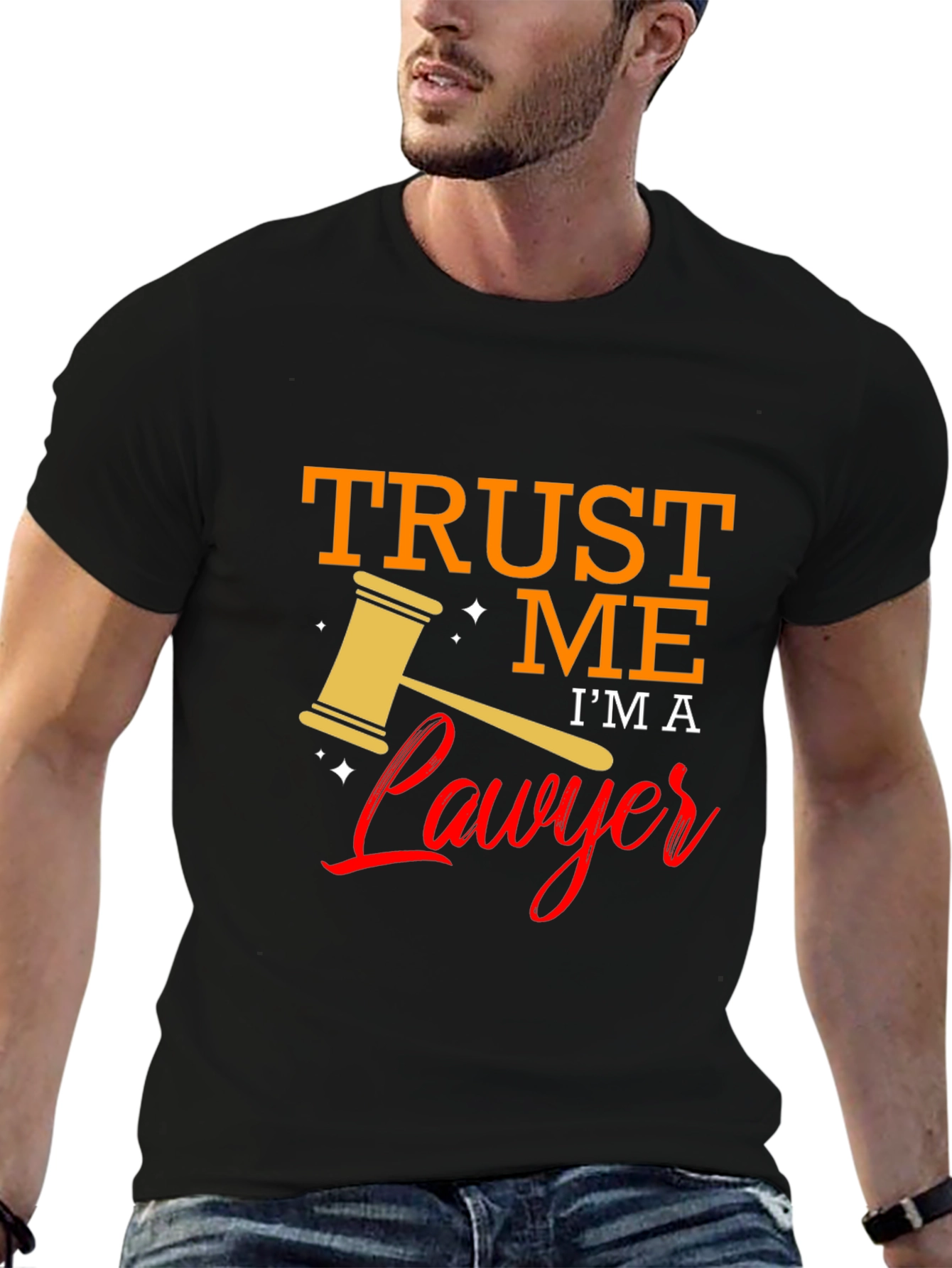 Black Trust Me I'm A Lawyer T-Shirt view 6