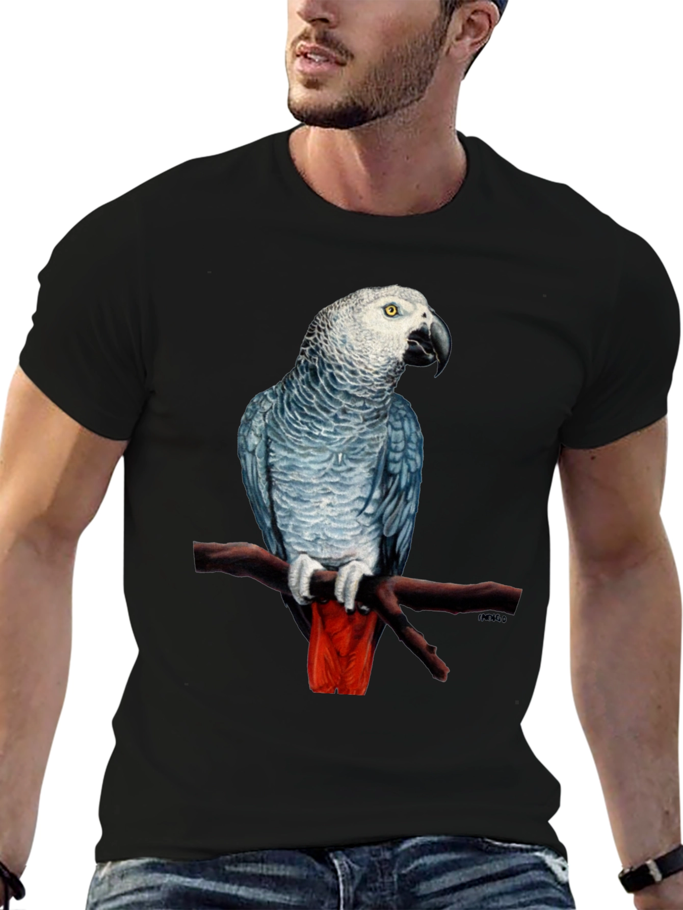 African Grey Parrot T-Shirt - 6