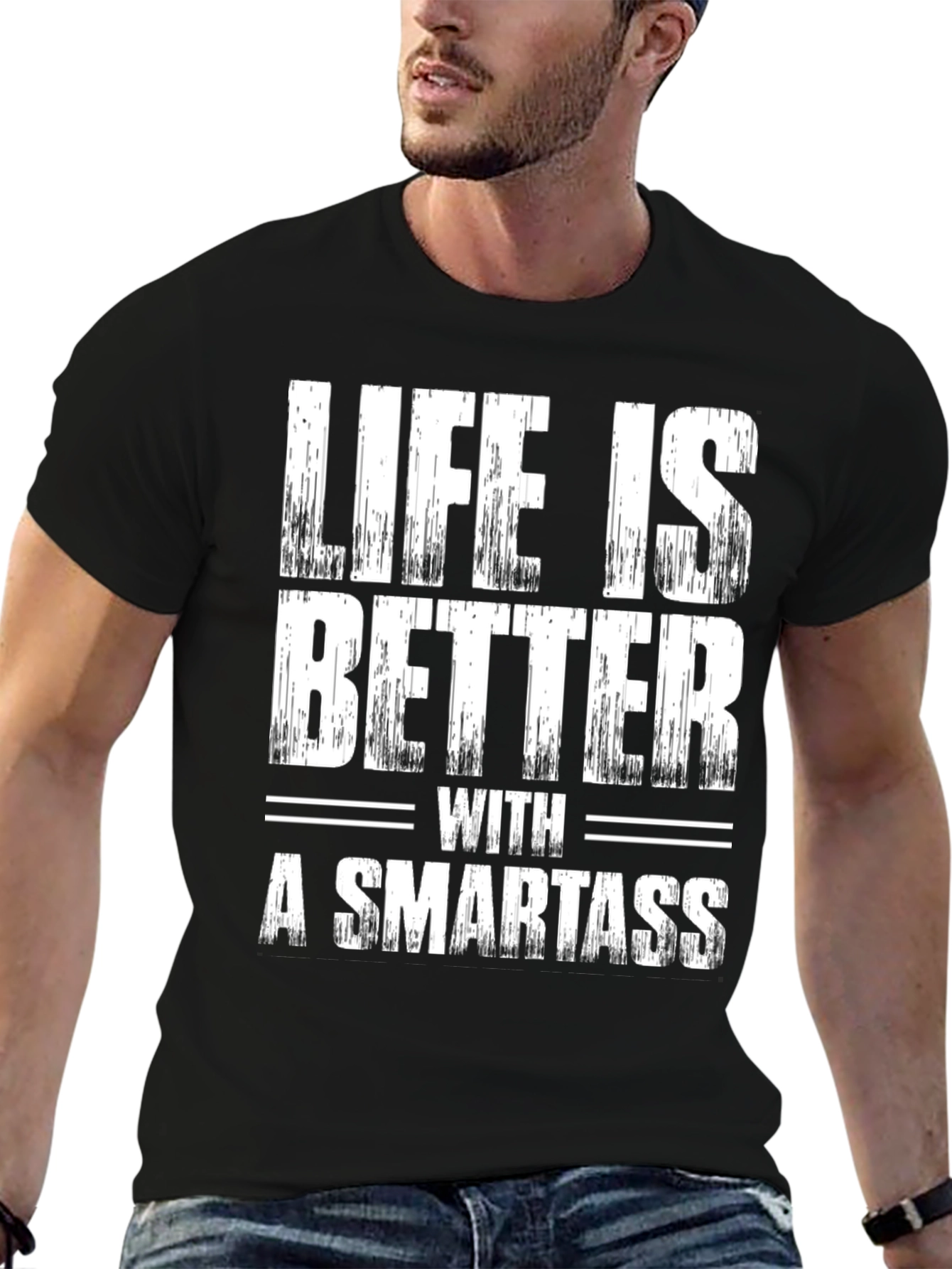 Black Life is Better with a Smartass Graphic Tee view 6