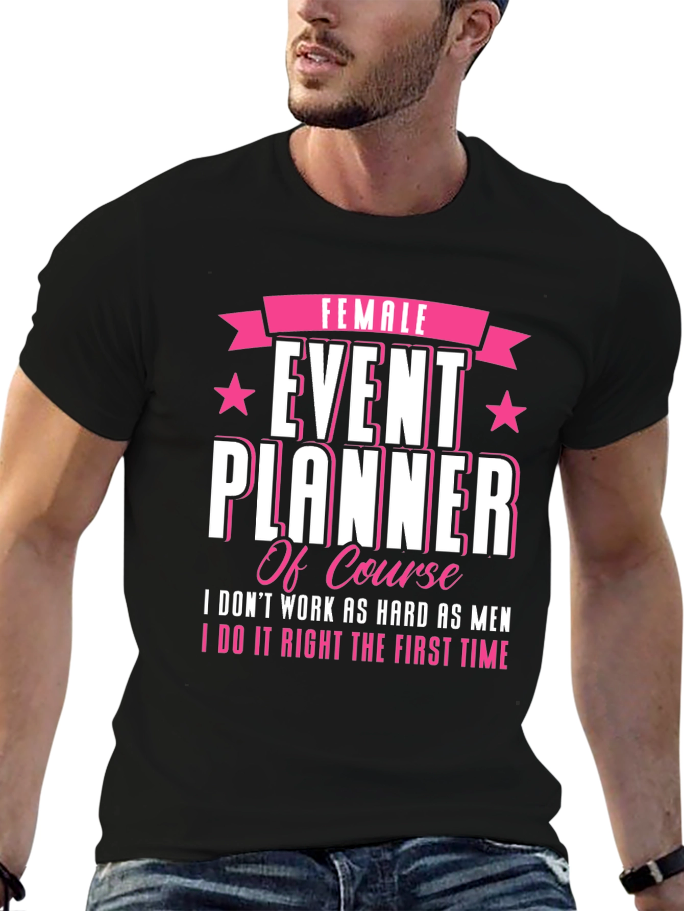 Black Female Event Planner T-Shirt: Stylish & Confident view 6