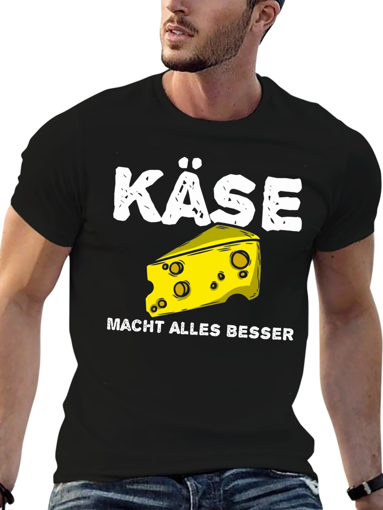 Black Käse Makes Everything Better T-Shirt view 6
