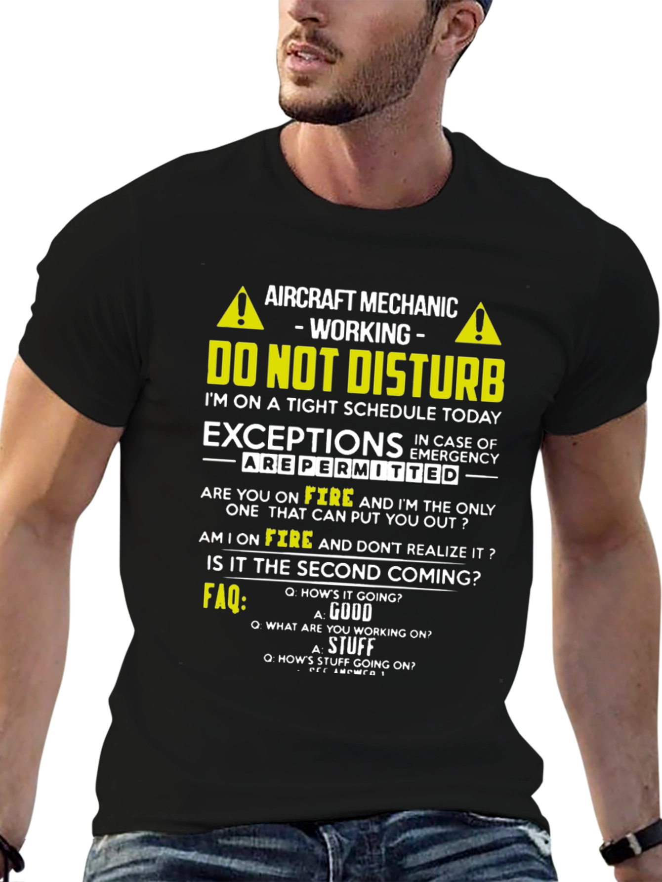 Aircraft Mechanic T-Shirt - Do Not Disturb - 6