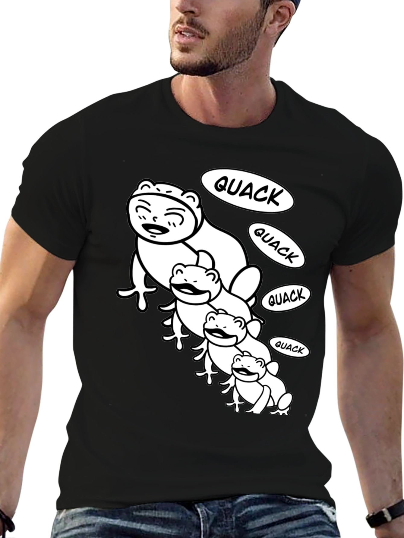 Black Quack Family Black T-Shirt view 6