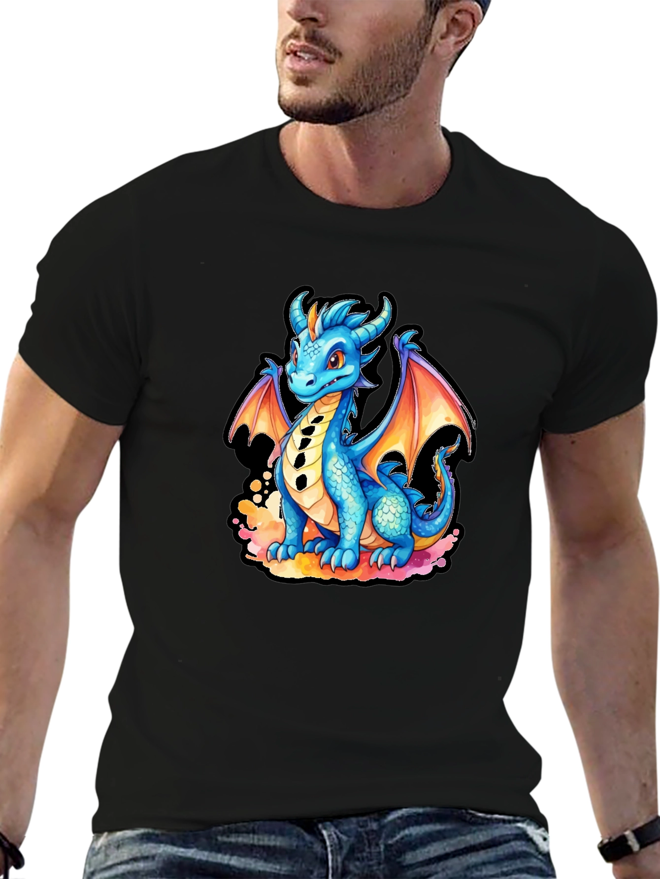 Black Dragon Graphic Tee view 6