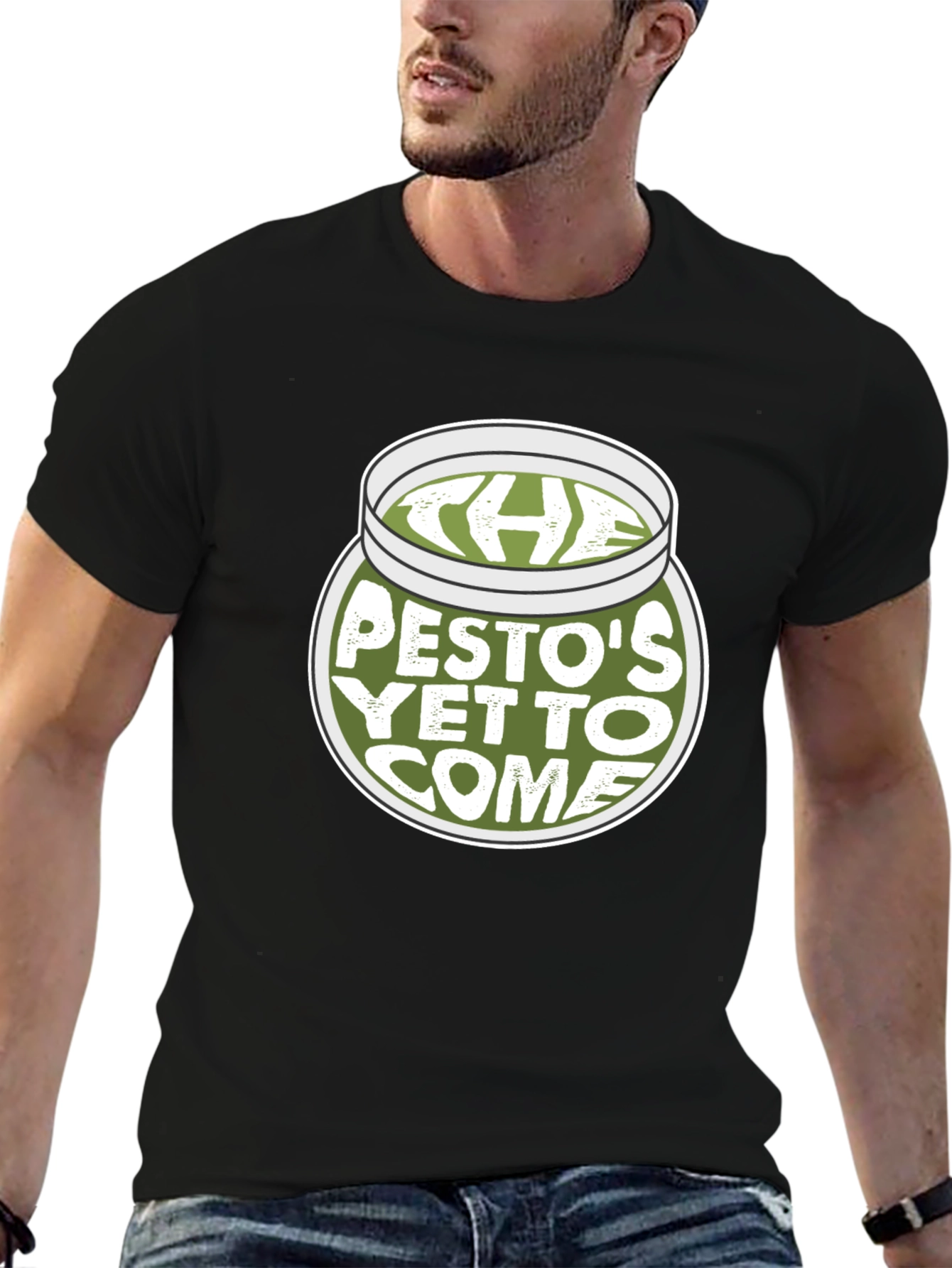 Black Pesto's Yet to Come T-Shirt - Novelty Graphic Tee view 6