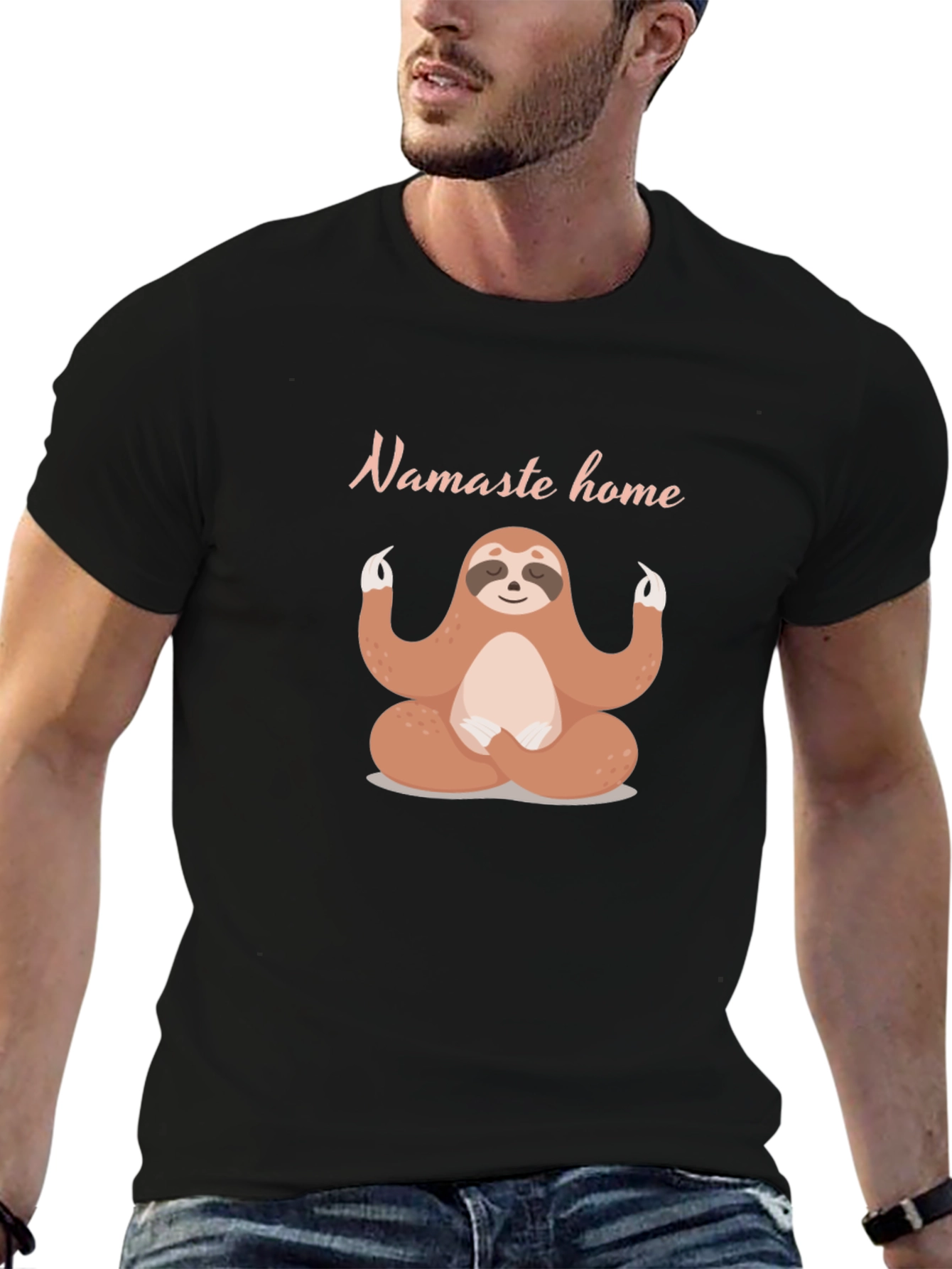 Namaste Home Sloth Meditation T-Shirt - 6