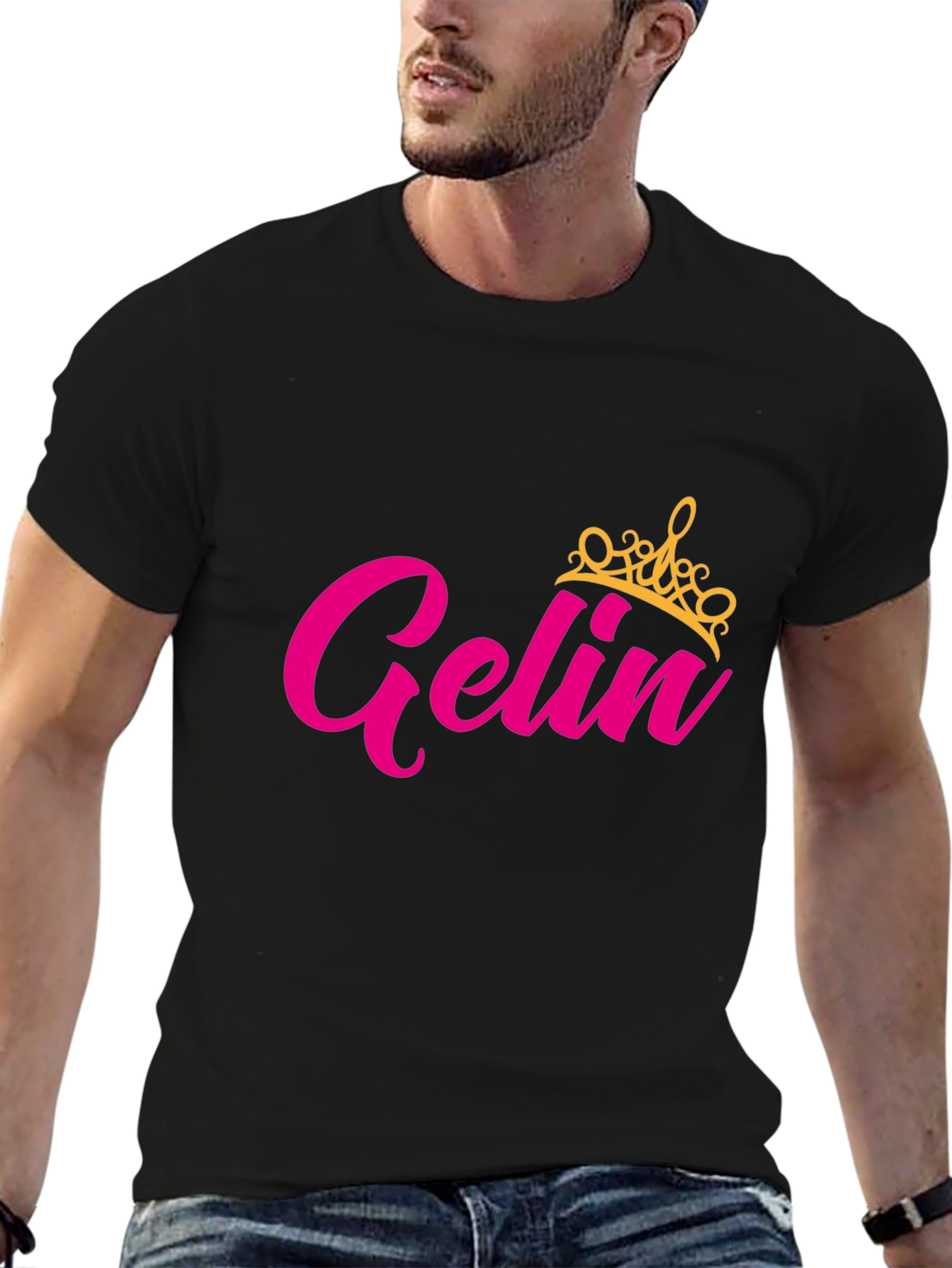 Black Gelin Crown Black T-Shirt view 6