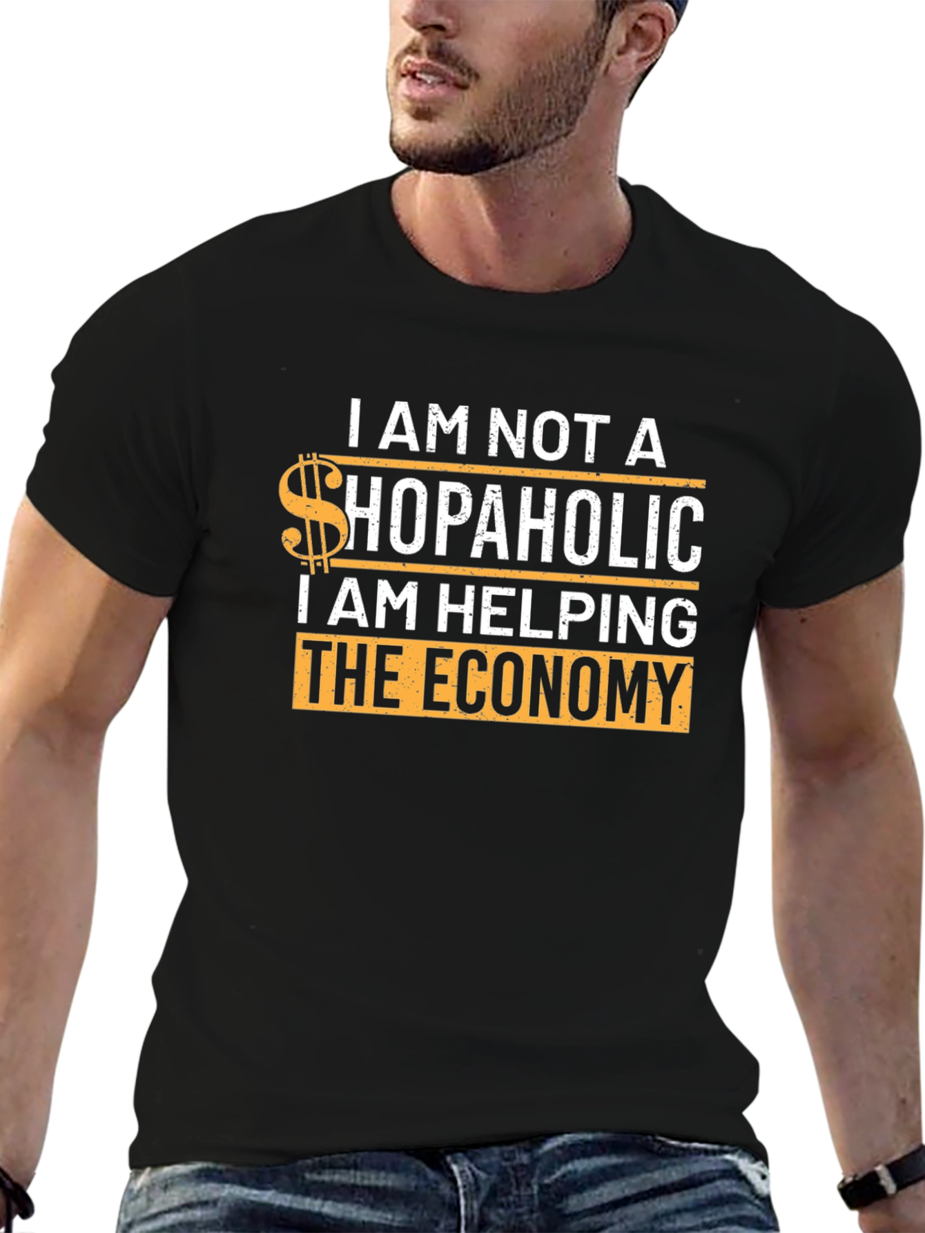 Funny Shopaholic T-Shirt - Helping The Economy Tee - 6