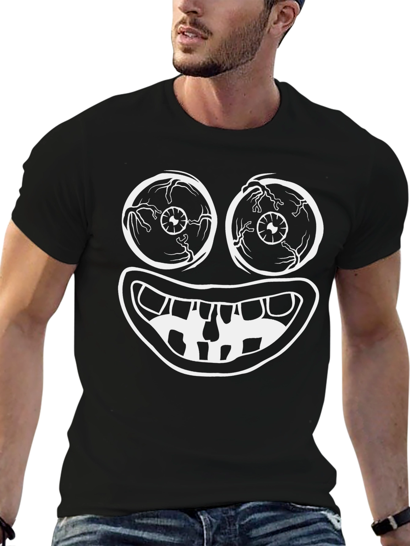 Black Goofy Graphic Tee - Express Yourself! view 6