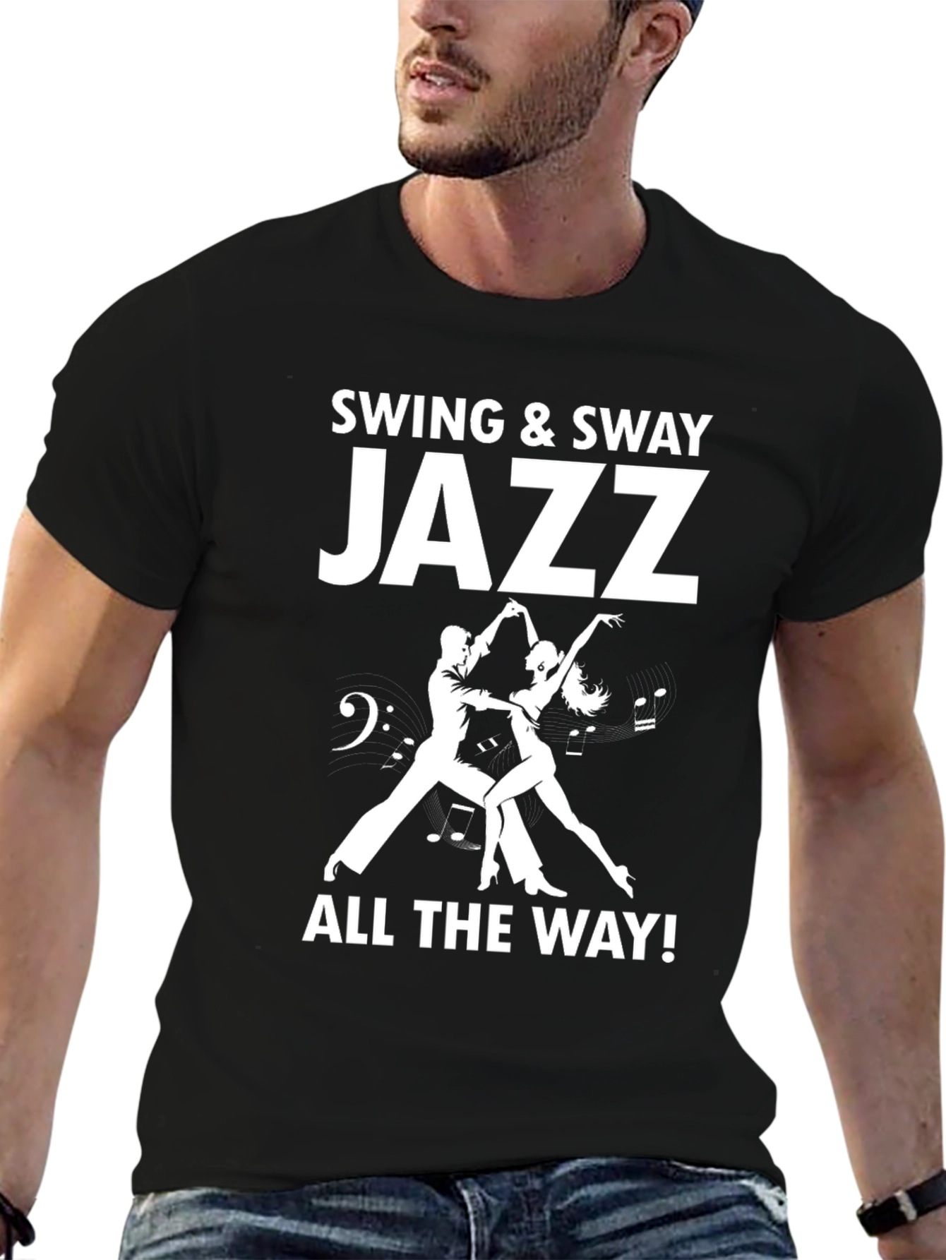 Black Swing & Sway Jazz T-Shirt view 6