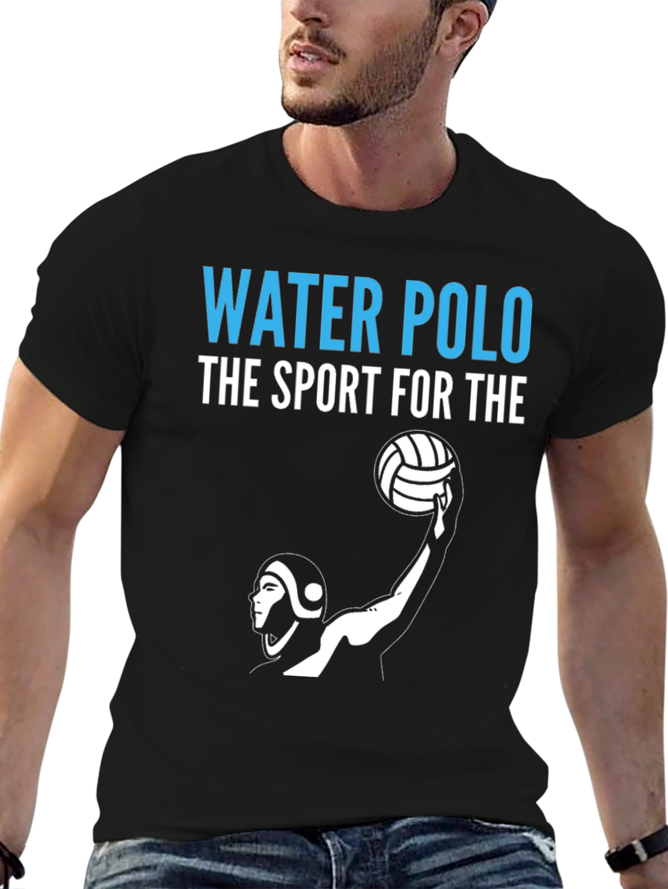 Black Water Polo T-Shirt - The Sport For The view 6
