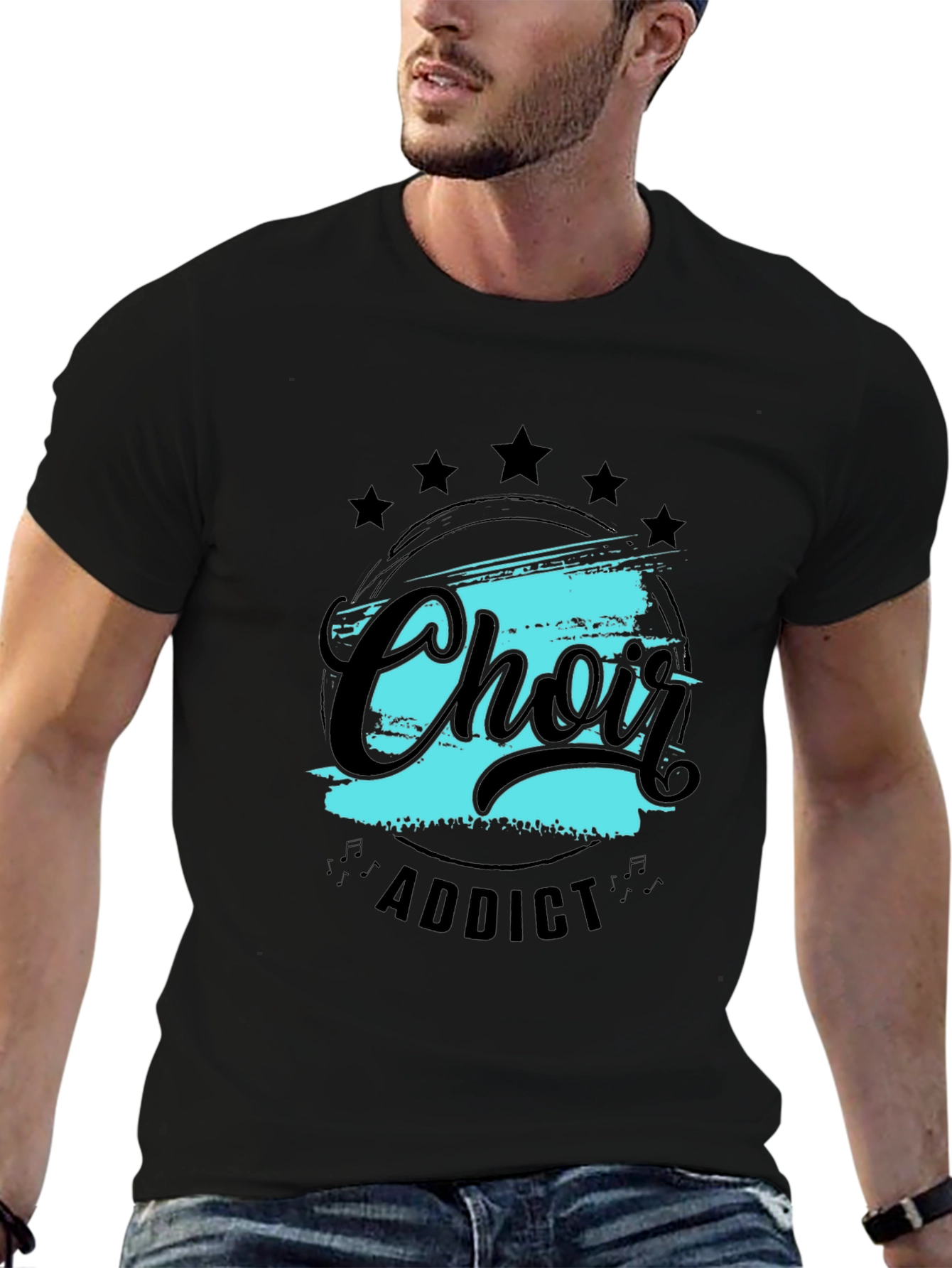 Black Choir Addict Black T-Shirt view 6